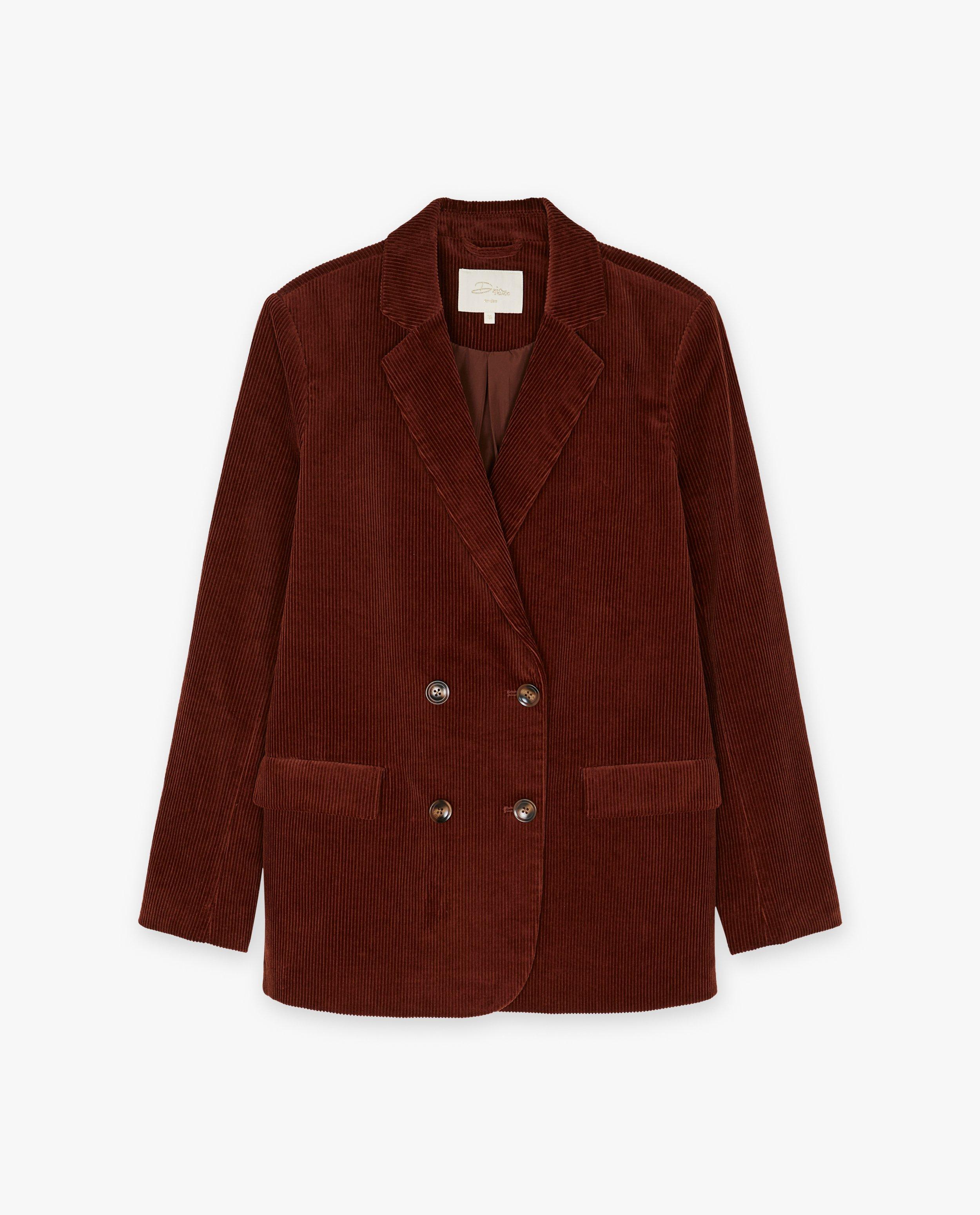 Blazers - Kostuumvest van ribfluweel