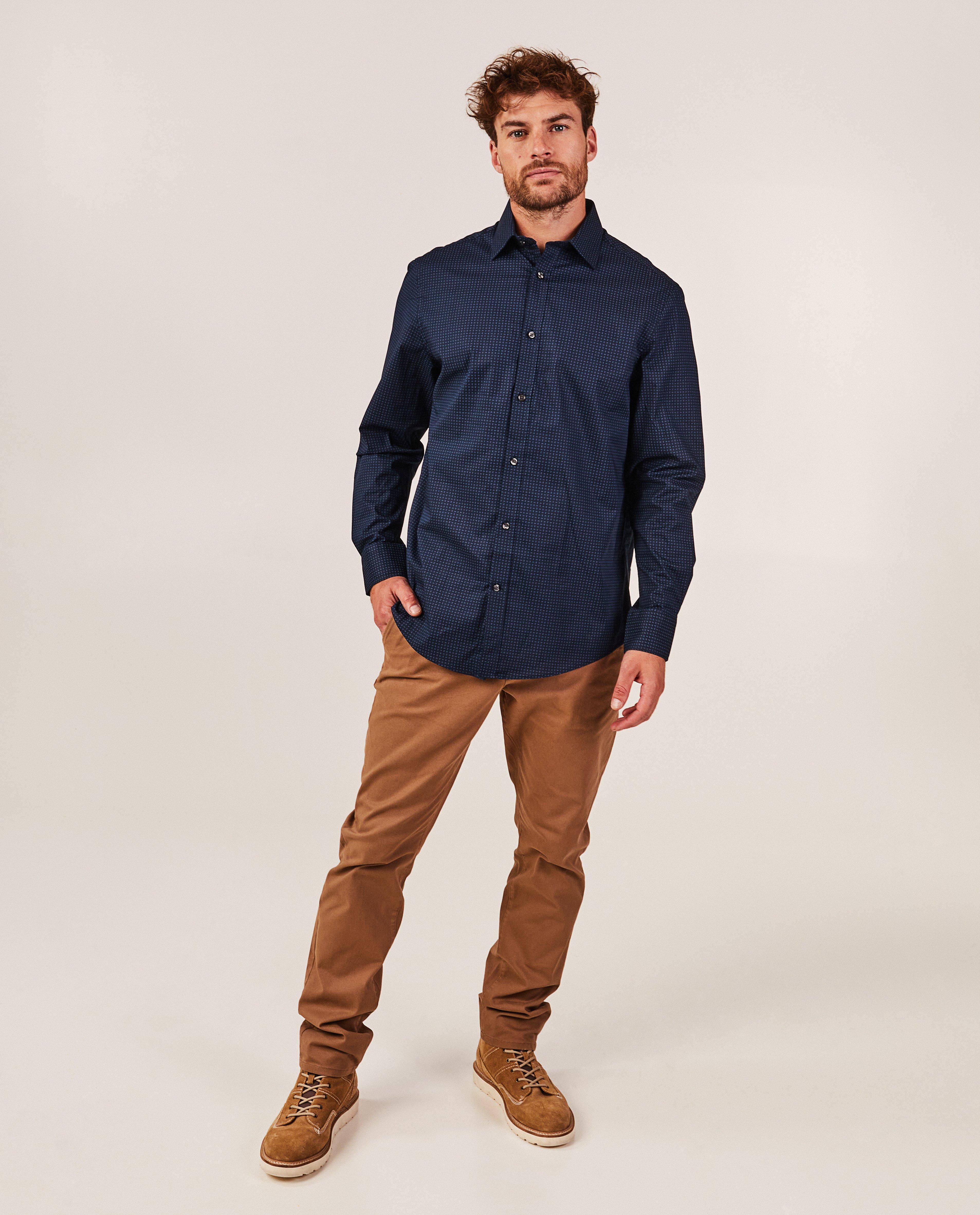 Chemise avec micro-imprimé, regular fit - null - OVS