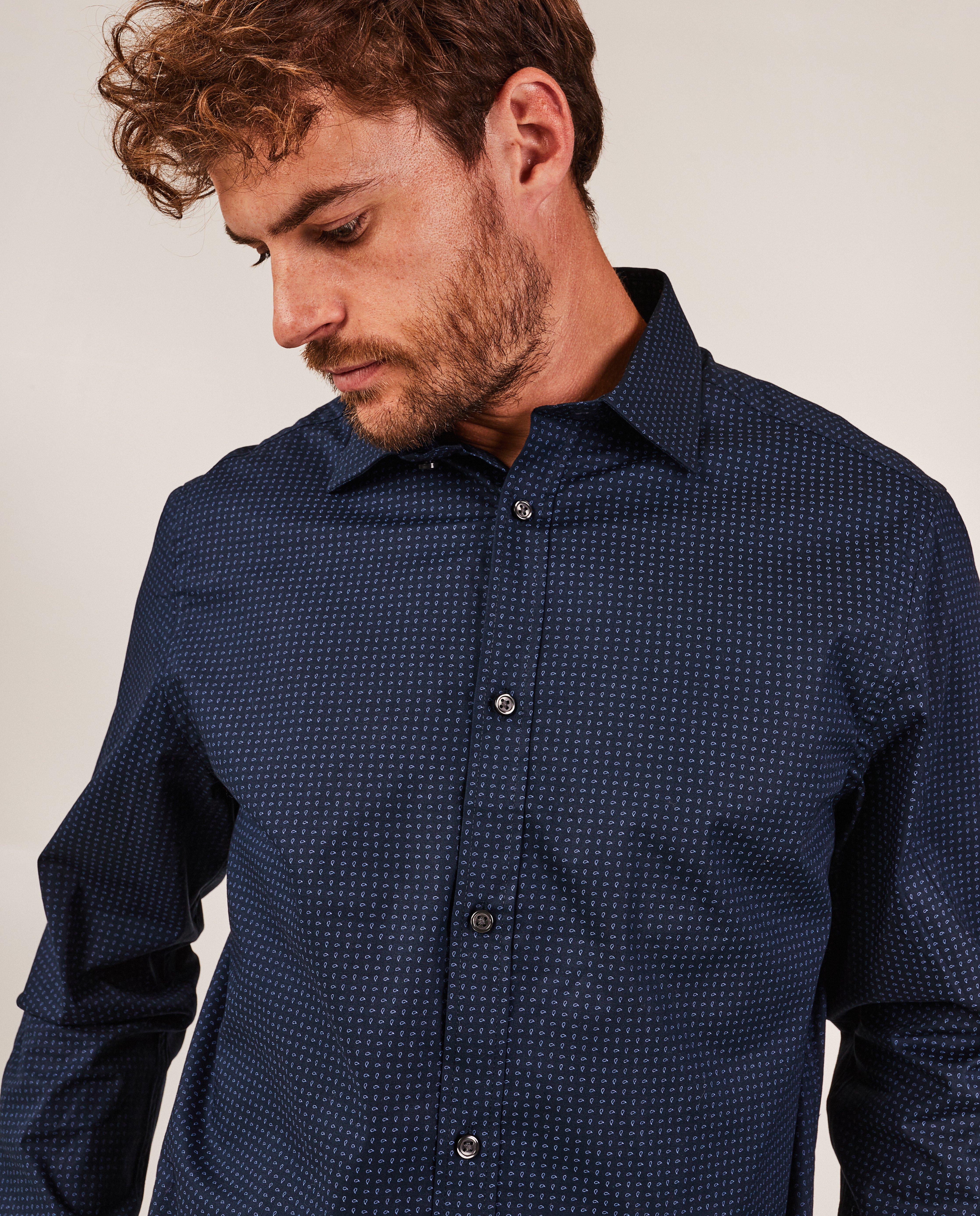 Hemden - Hemd met microprint, regular fit