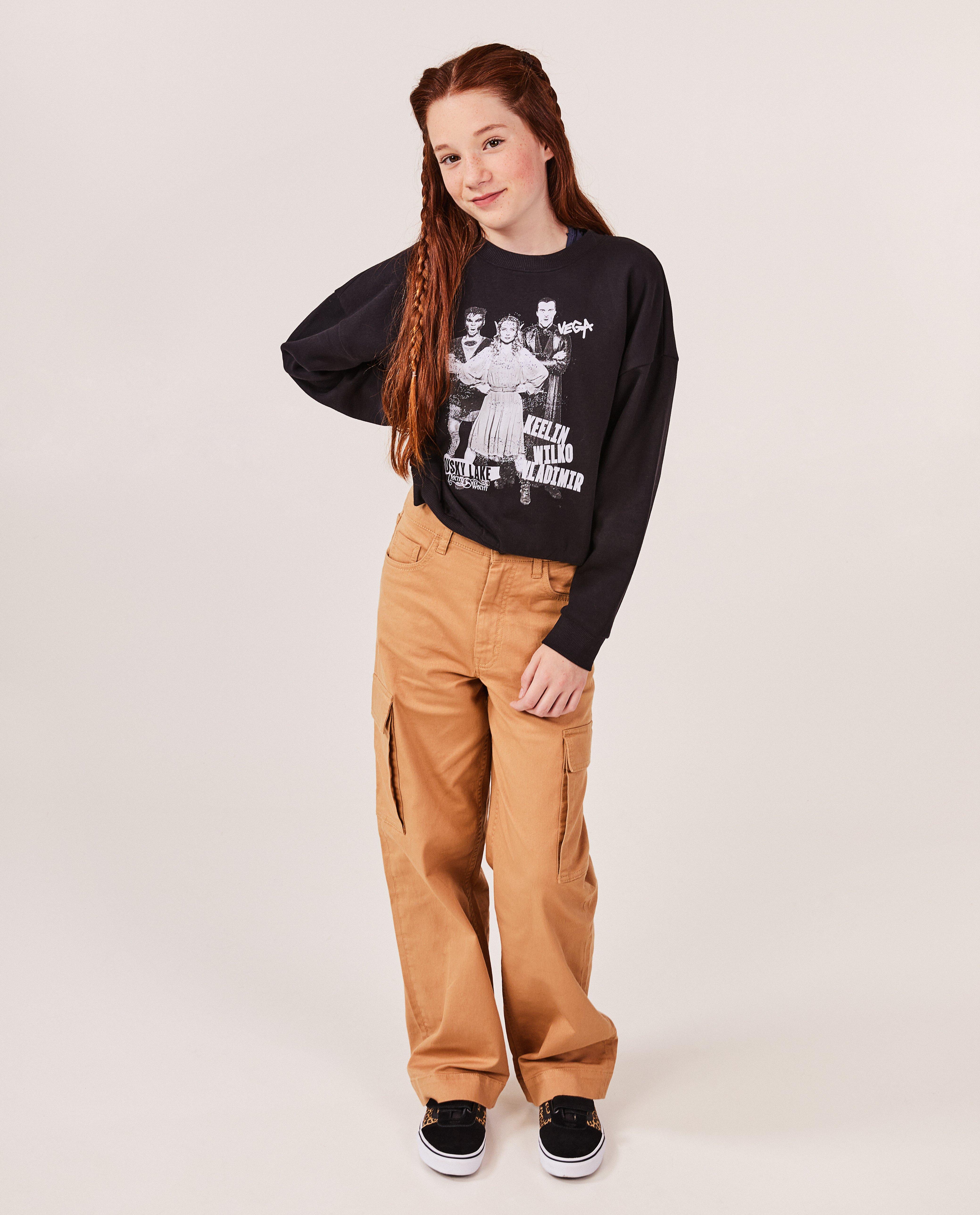 Zwarte sweater met print hotsell