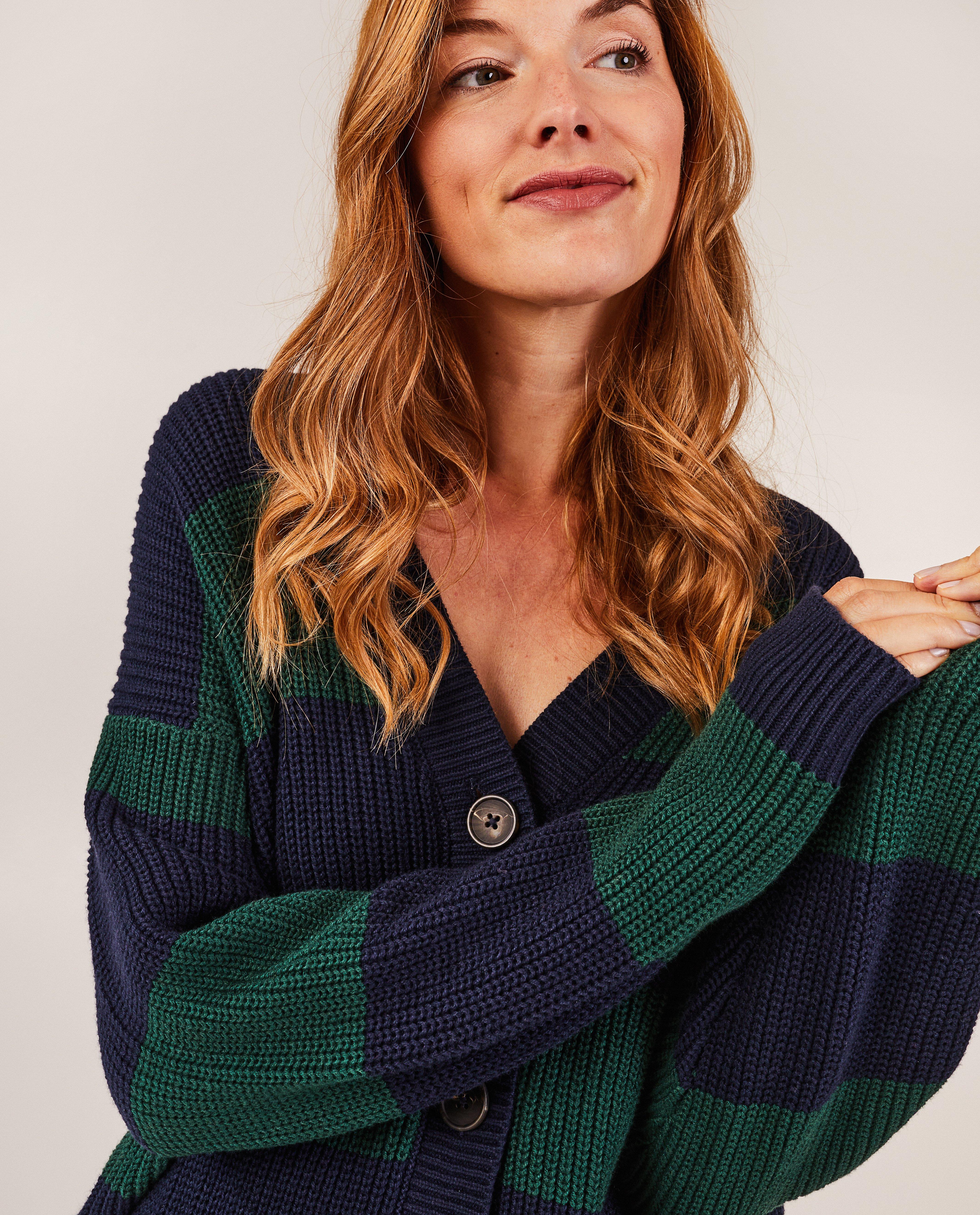 Cardigans - Cardigan en tricot rayé