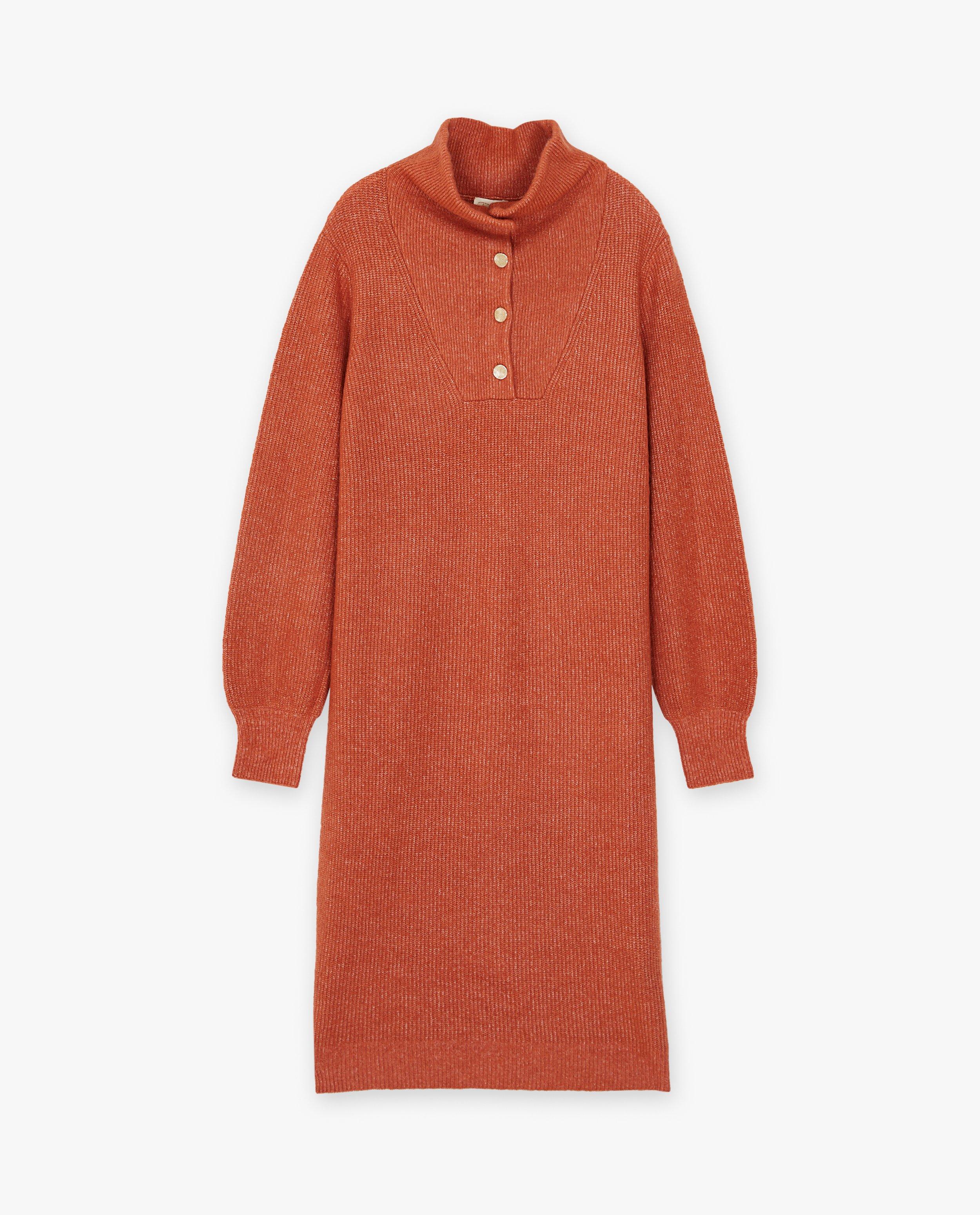 Gebreide jurk - Product Detail - donkerrood - afbeelding nummer 5