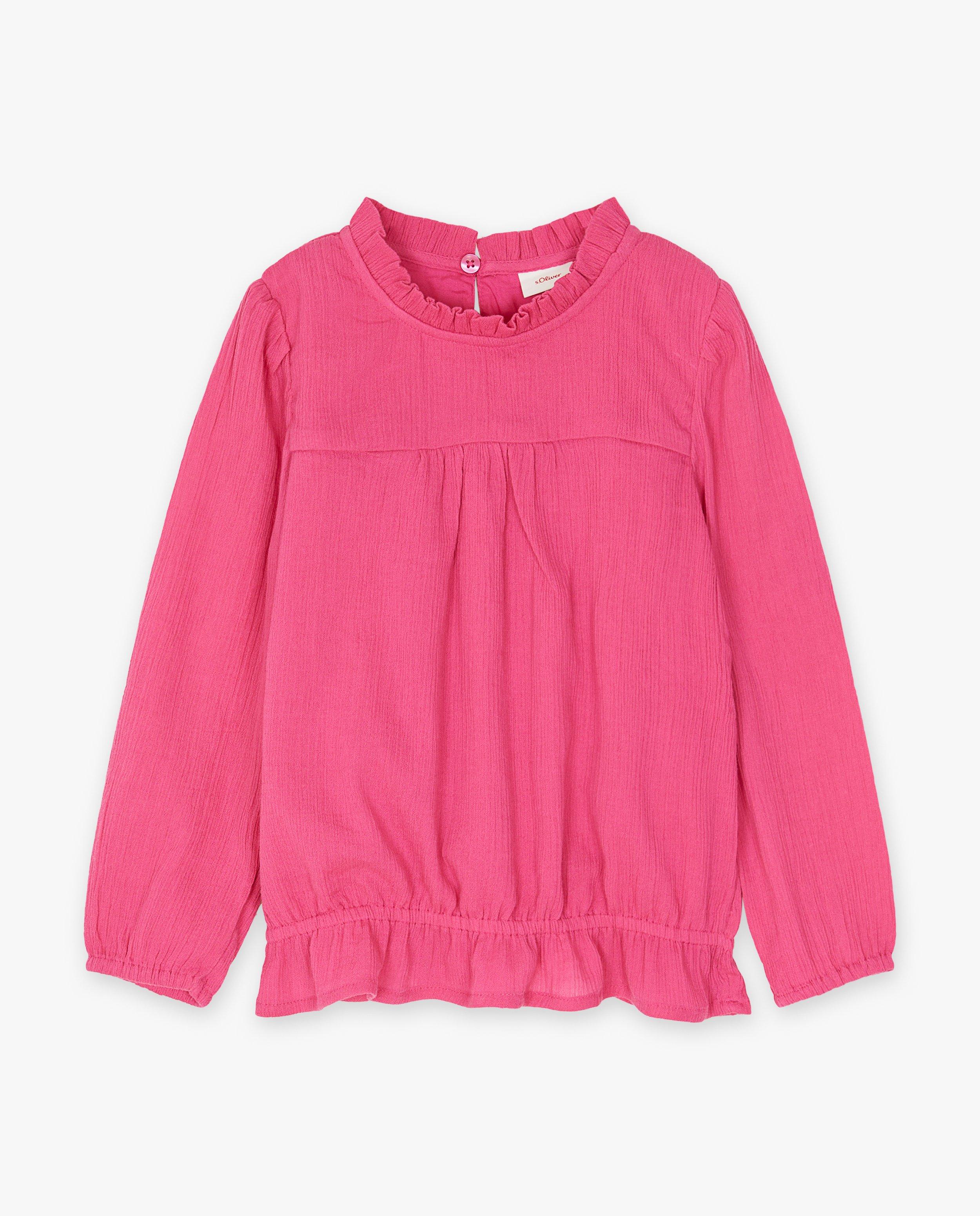 Roze blouse met structuur - null - S. Oliver