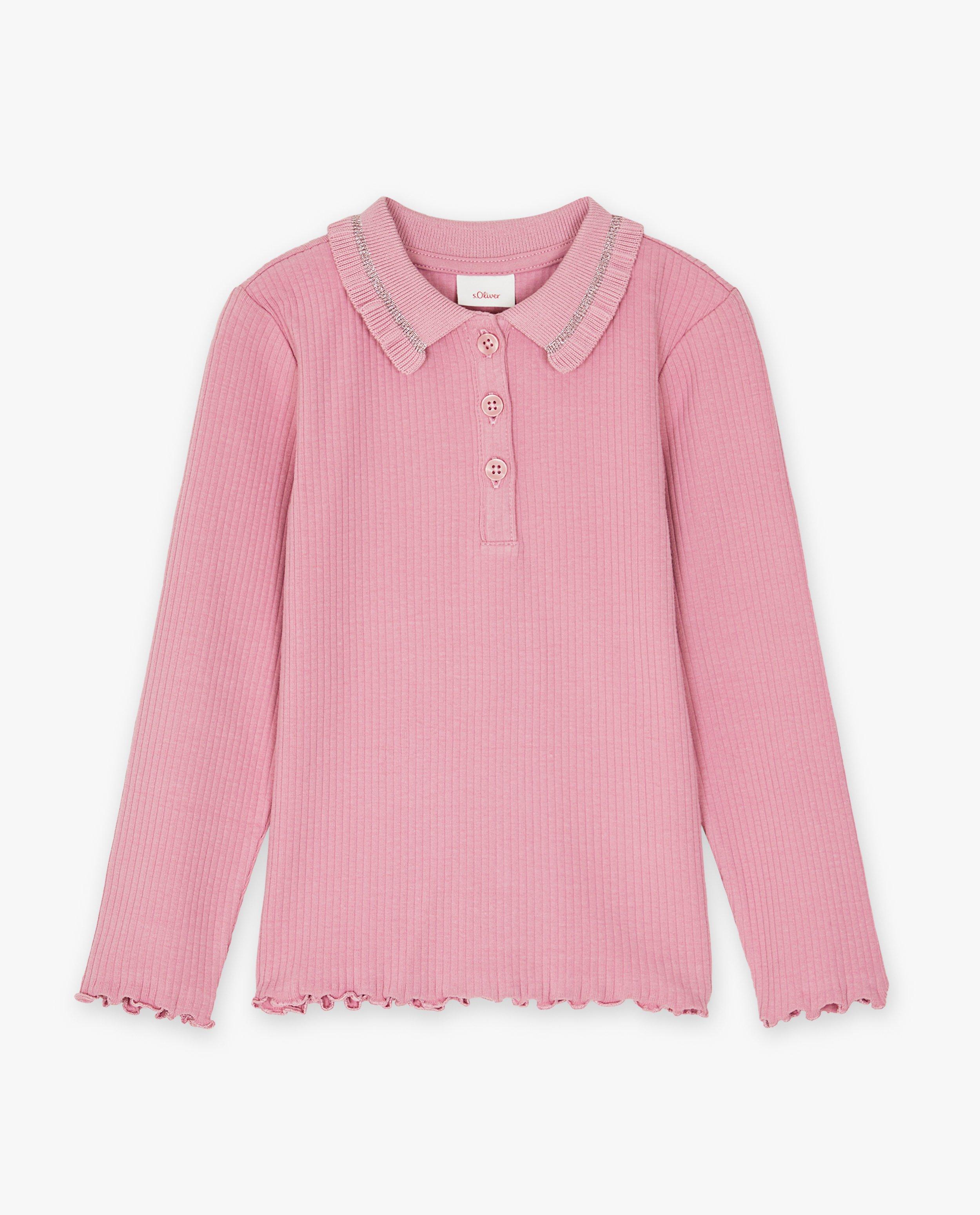 Roze longsleeve met rib - null - S. Oliver