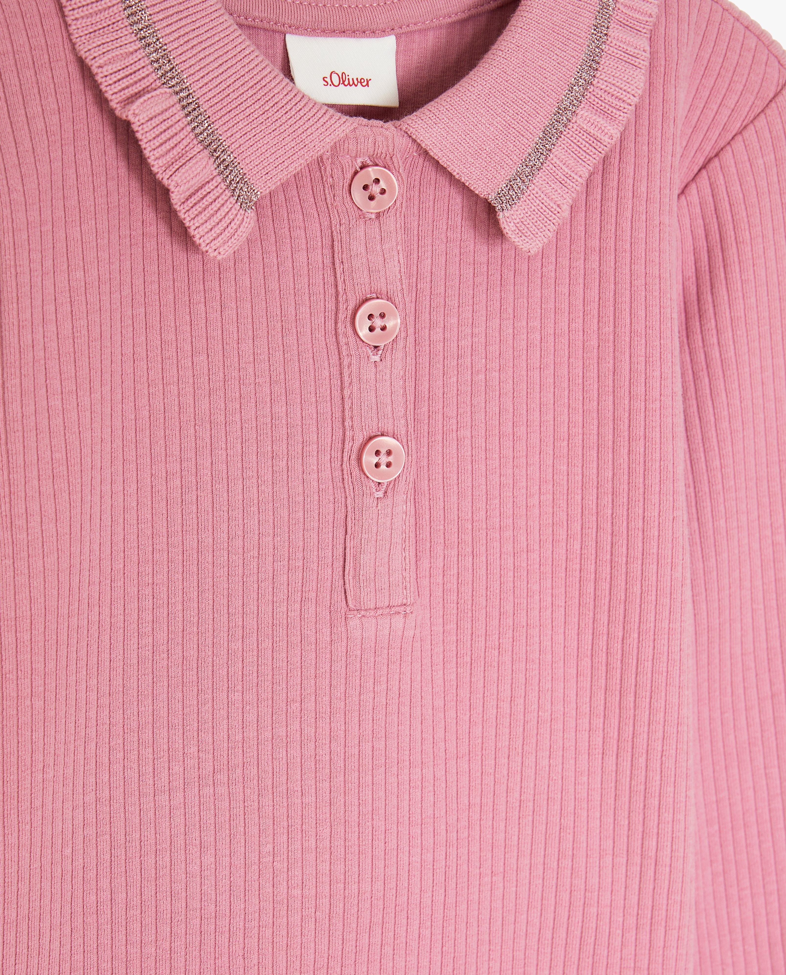 Hemden - Roze longsleeve met rib