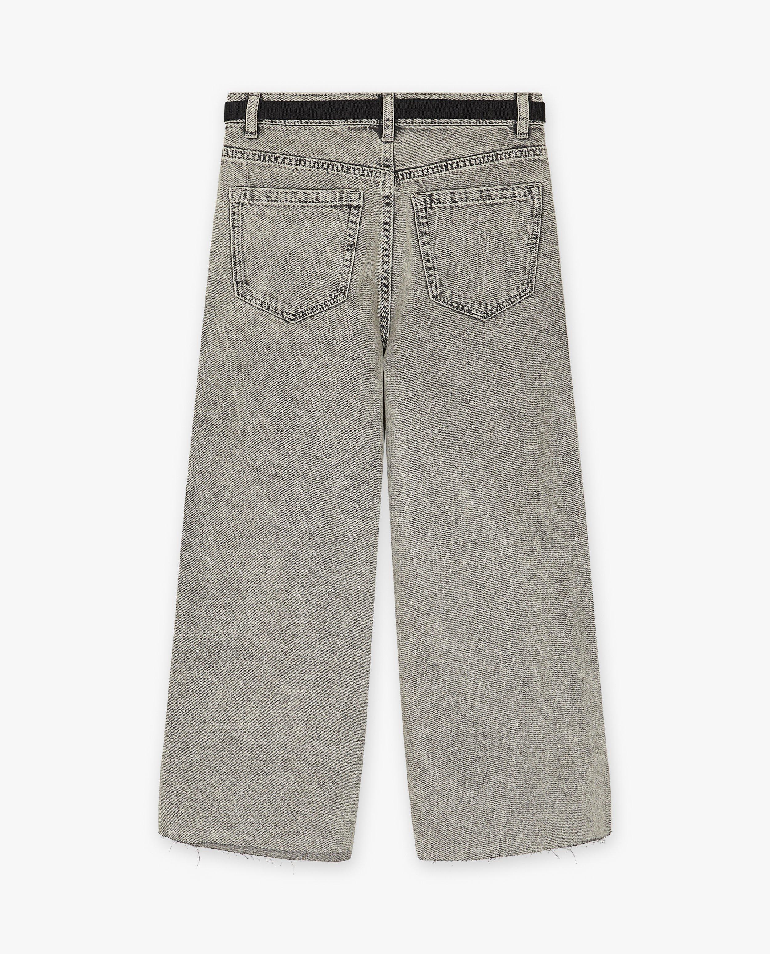 Jeans - Jeans gris, coupe à jambes larges