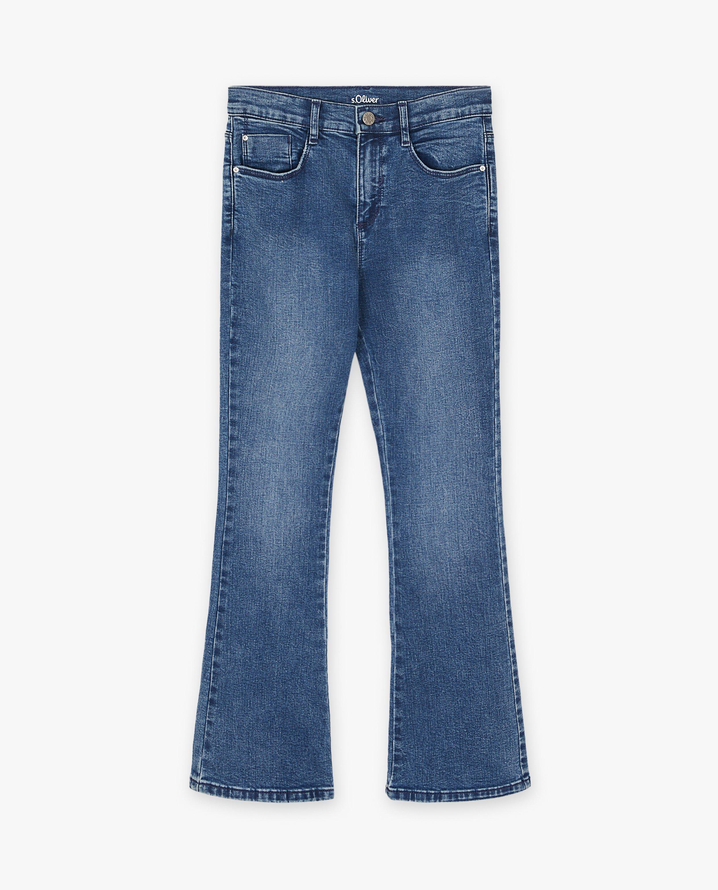 Jeans bleu à pattes d’éléphant - null - S. Oliver