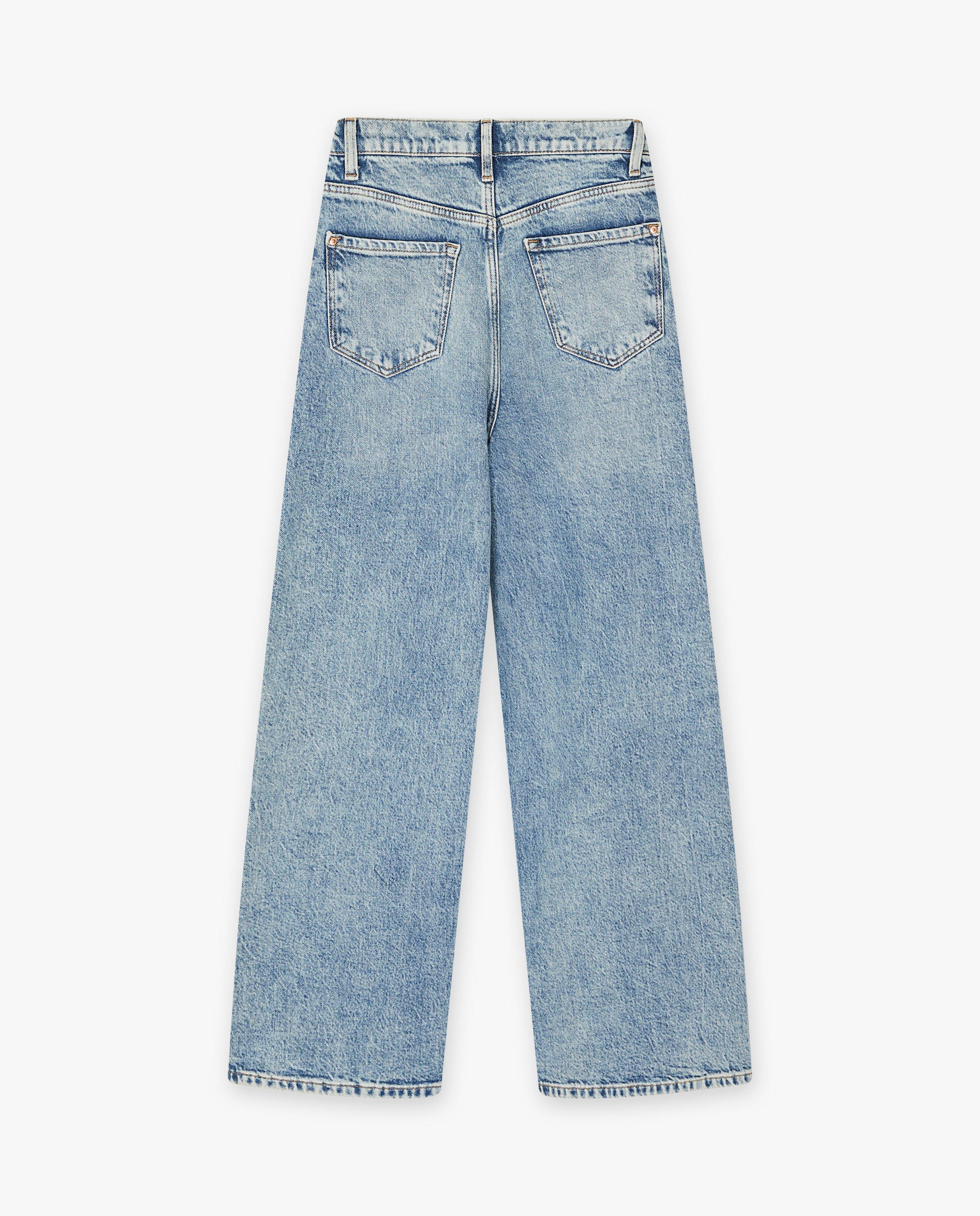 Jeans - Jeans bleu clair, coupe à jambes larges