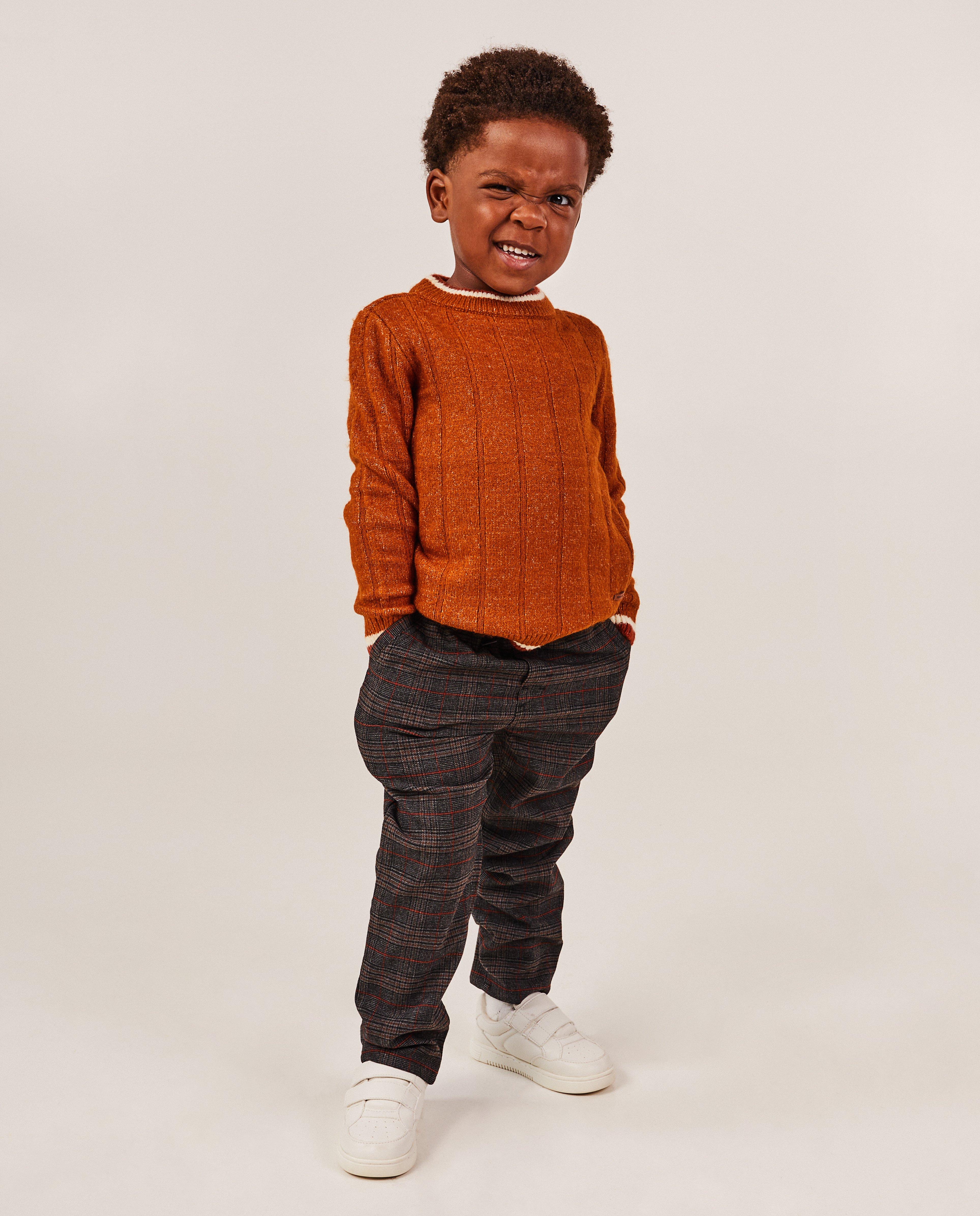 Trui met gebreid ruitpatroon - null - Kidz Nation