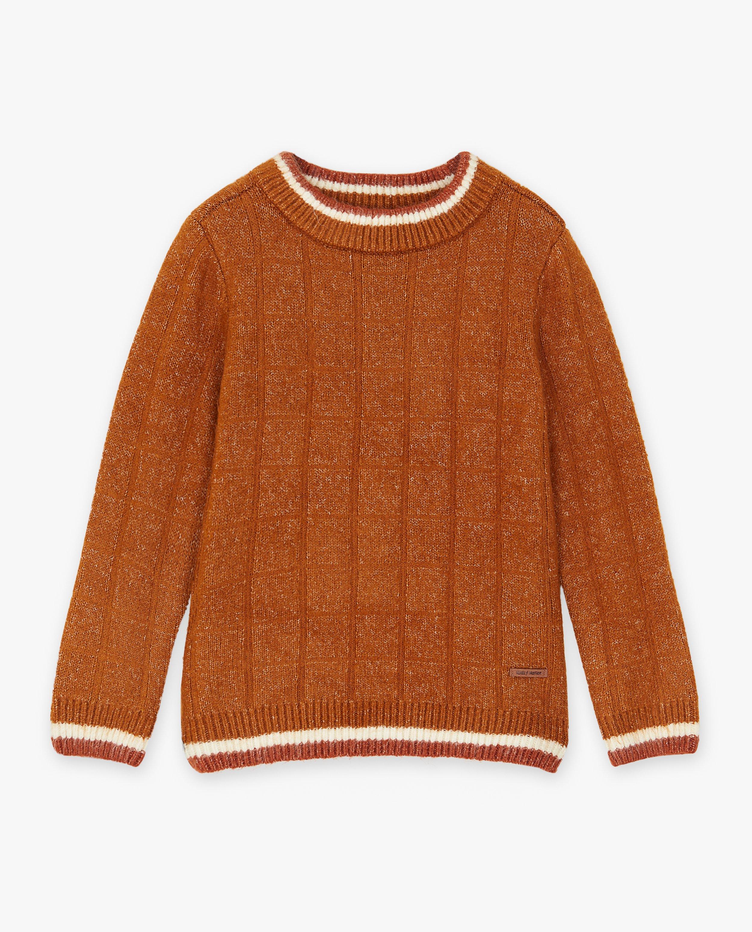 Pulls - Pull en tricot à carreaux