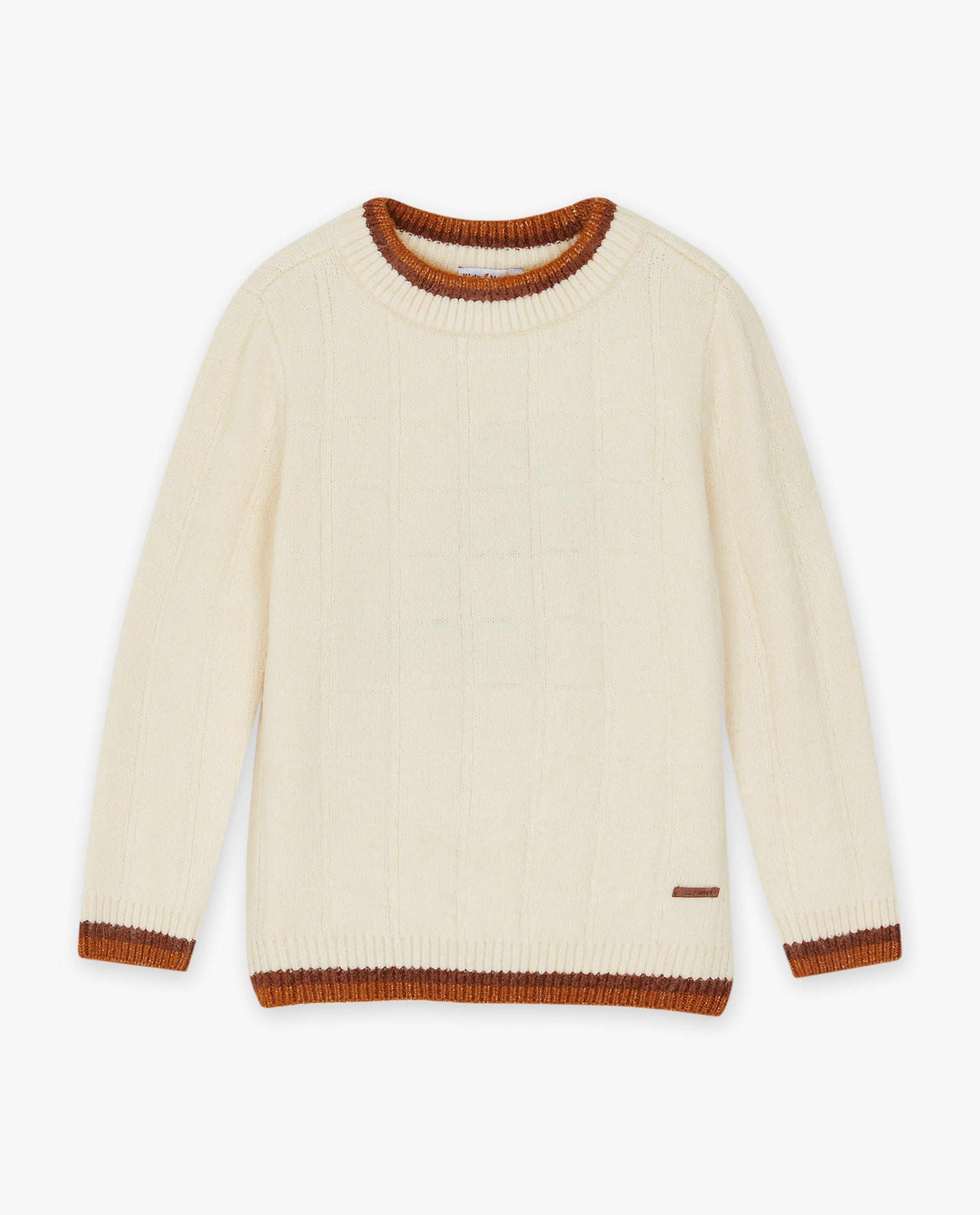 Pulls - Pull en tricot à carreaux