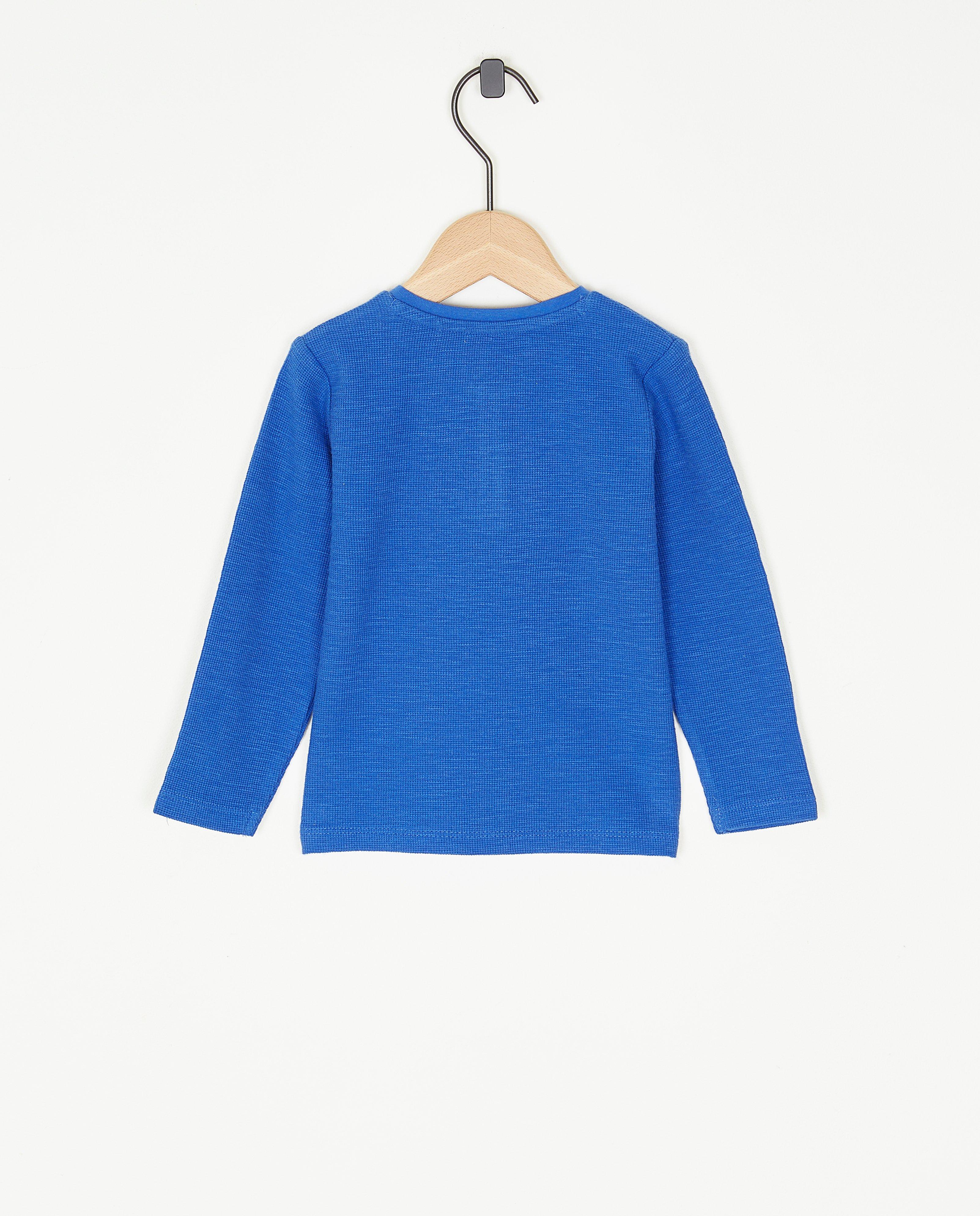 T-shirts - Longsleeve met structuur