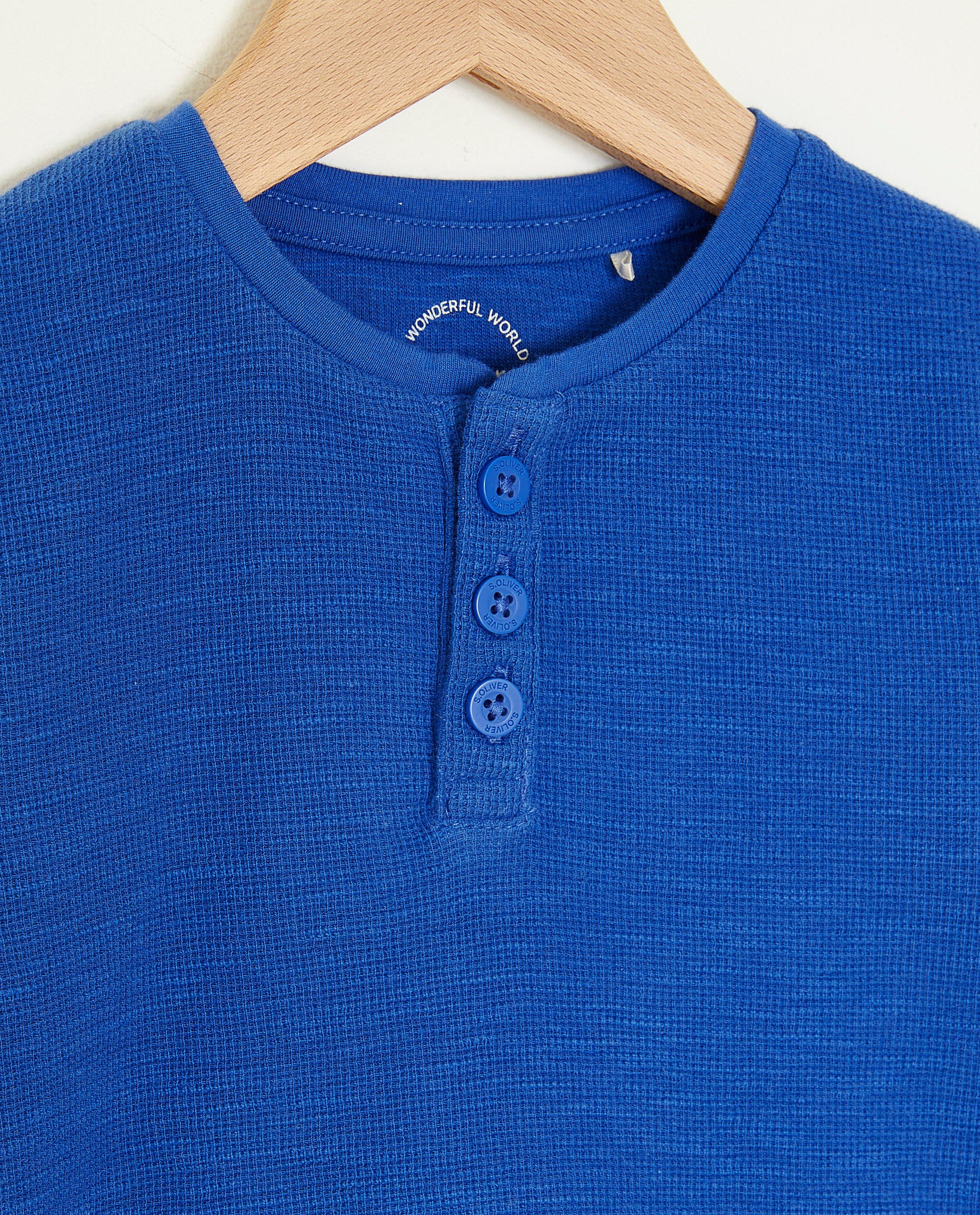 T-shirts - Longsleeve met structuur