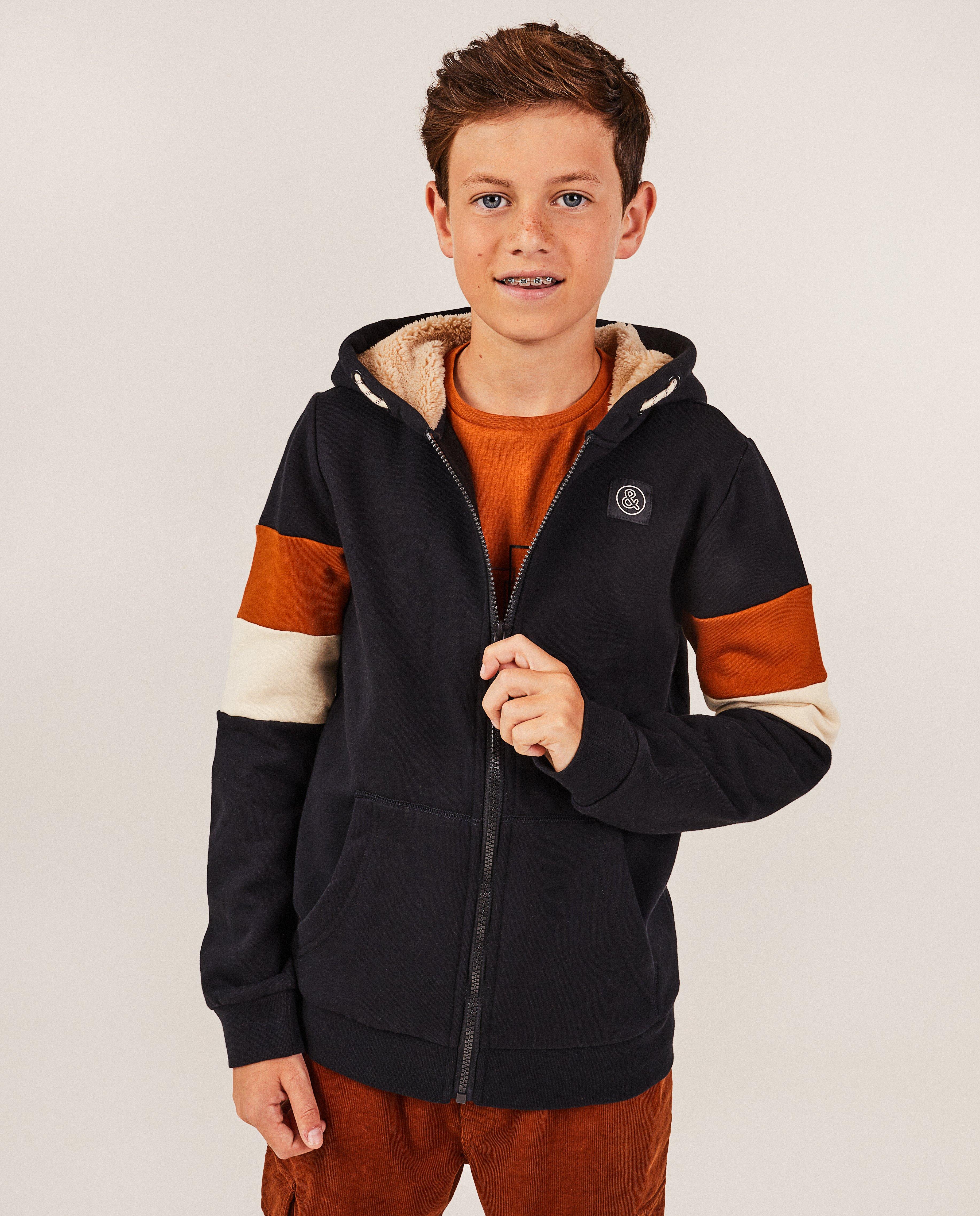 Cardigans - Gilet molletonné color block