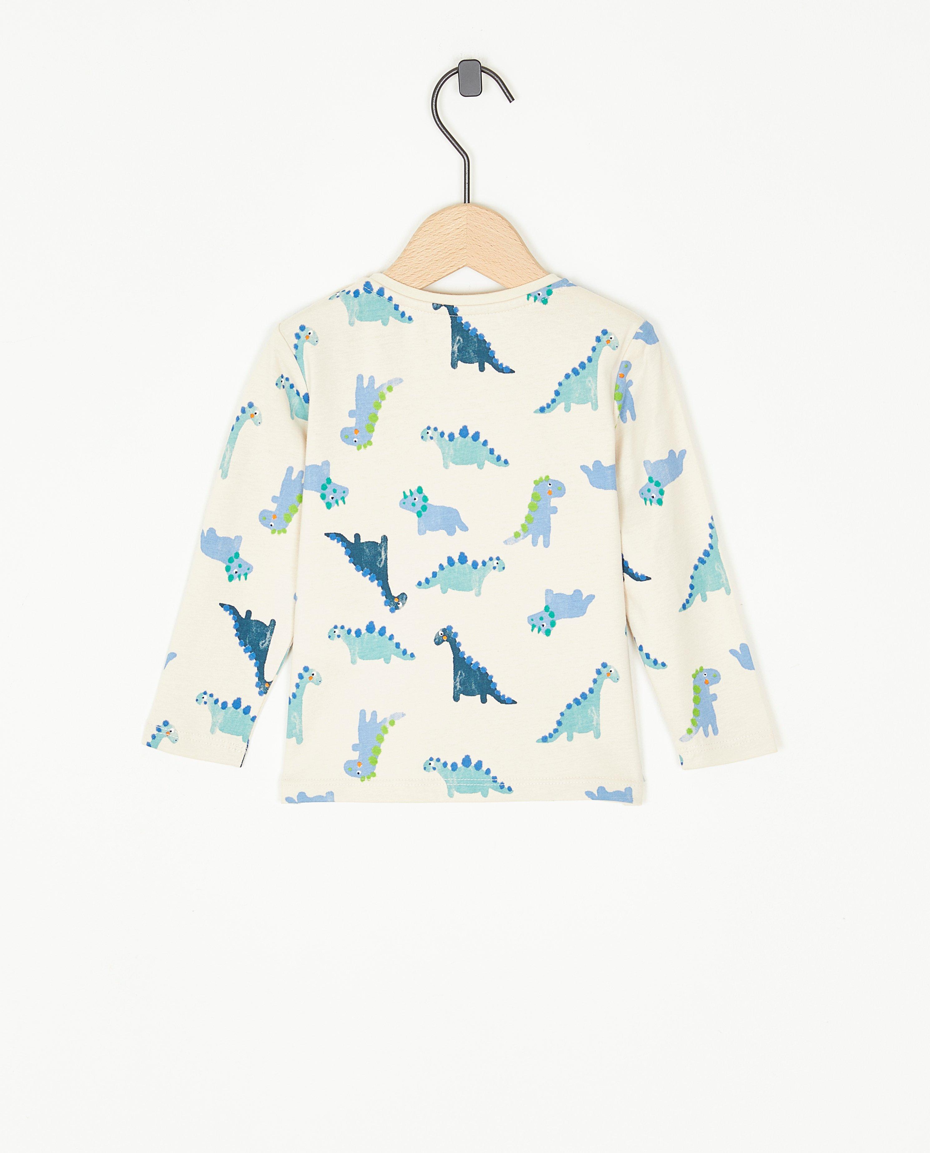 T-shirts - Longsleeve met dinoprint