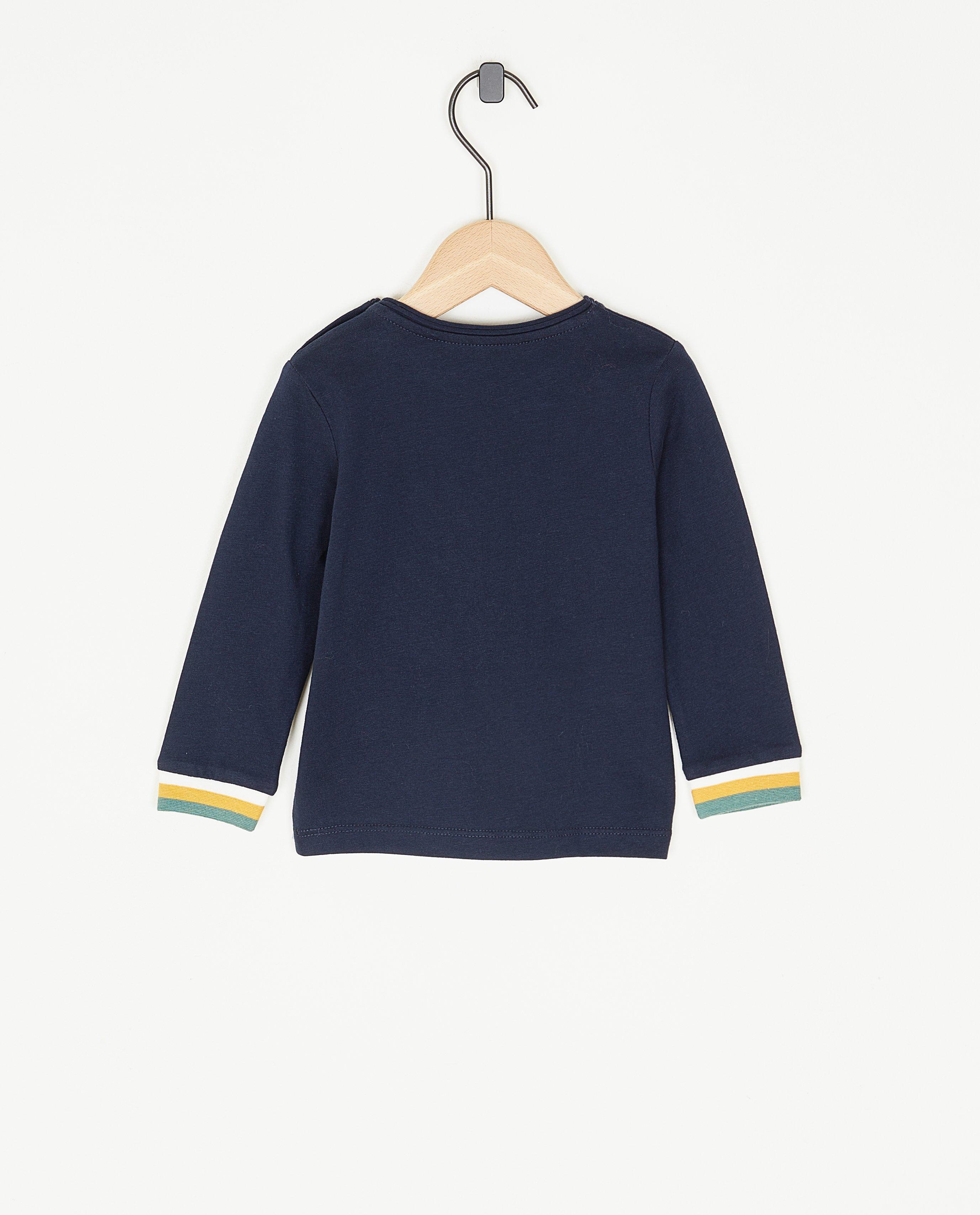T-shirts - Donkerblauwe longsleeve