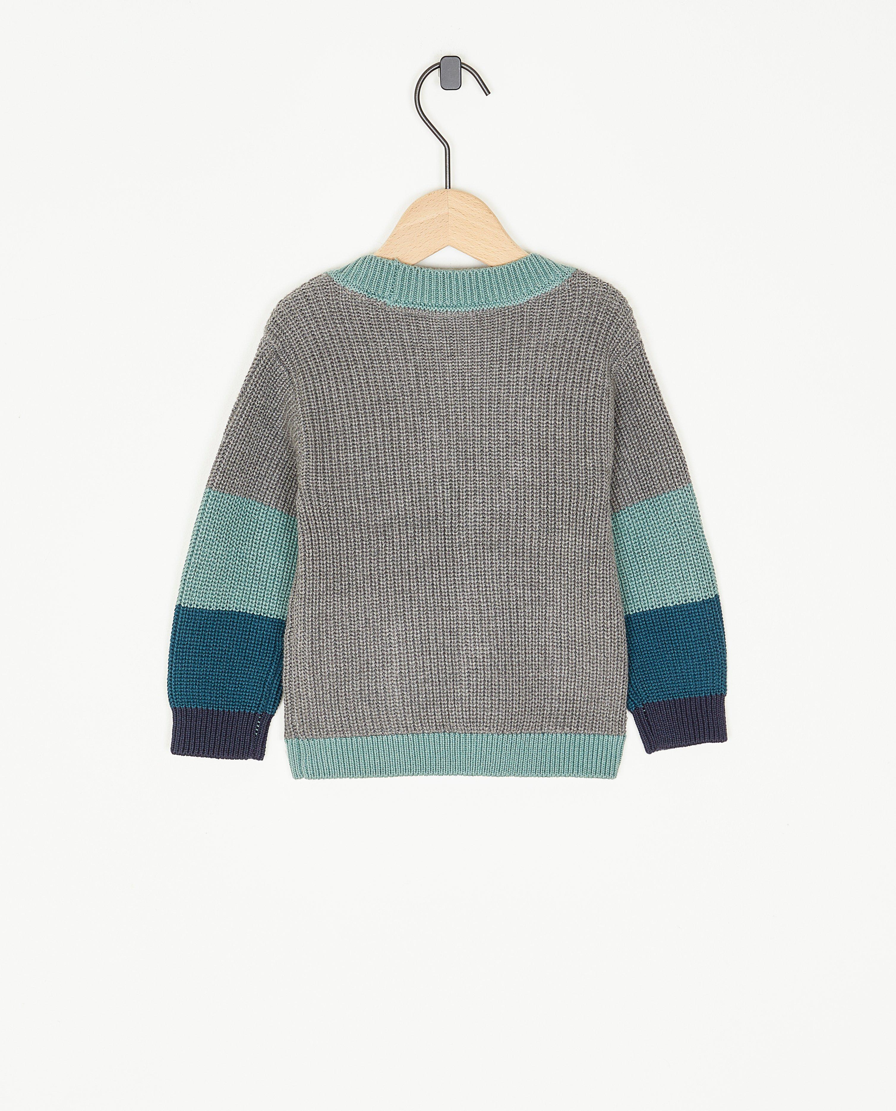 Cardigan - Gebreide cardigan met strepen