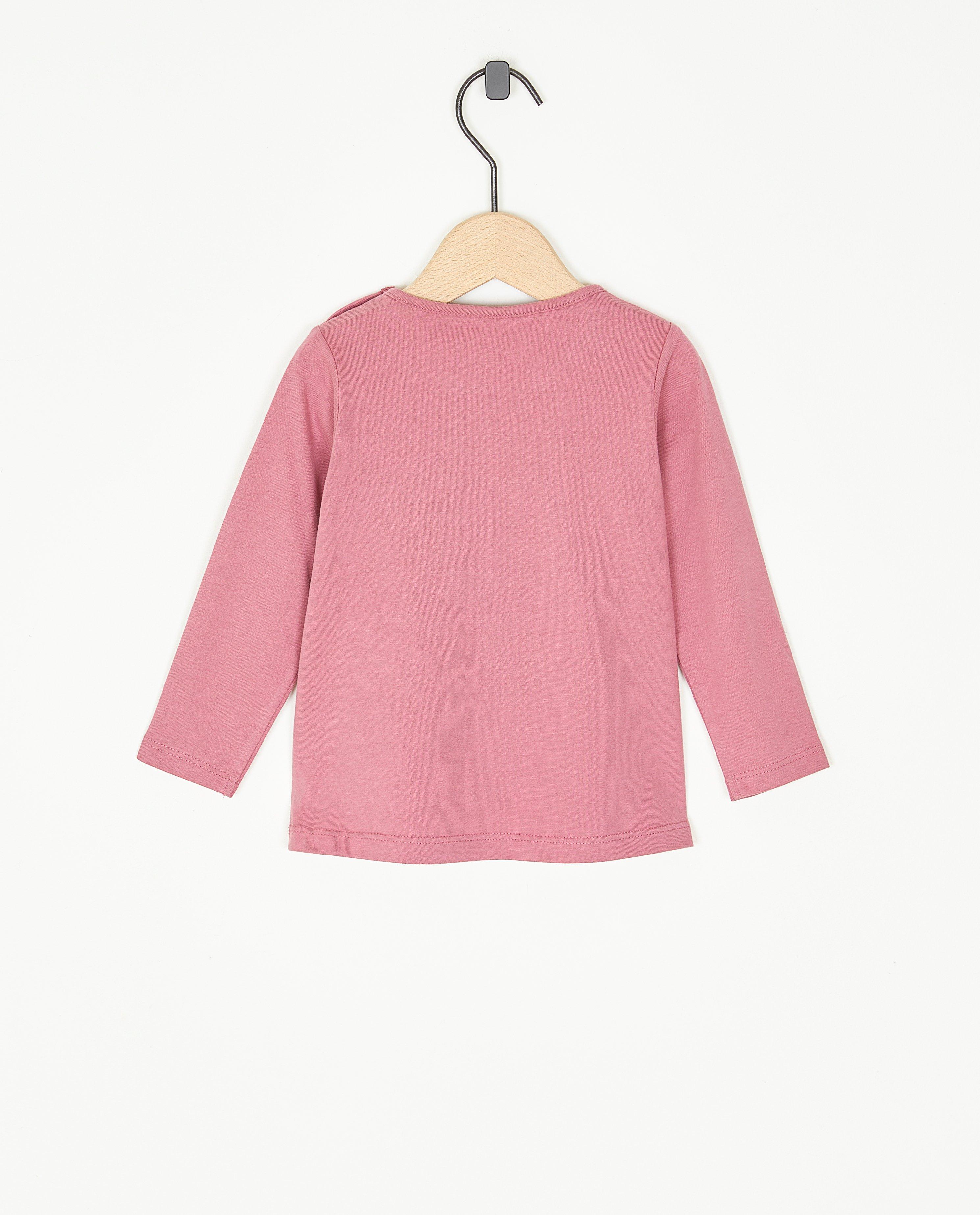 T-shirts - Longsleeve met plooitjes