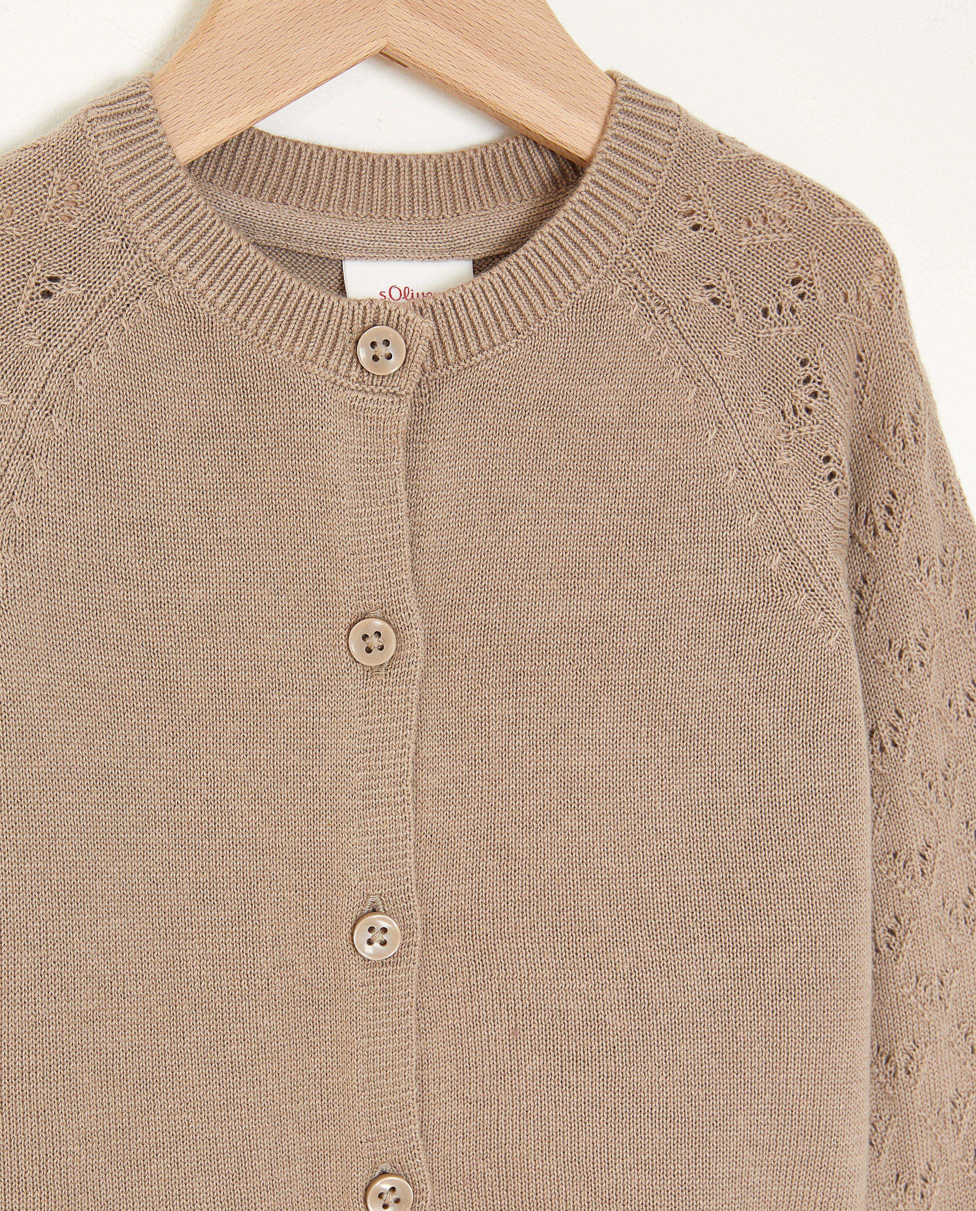 Cardigan - Beige gebreide cardigan