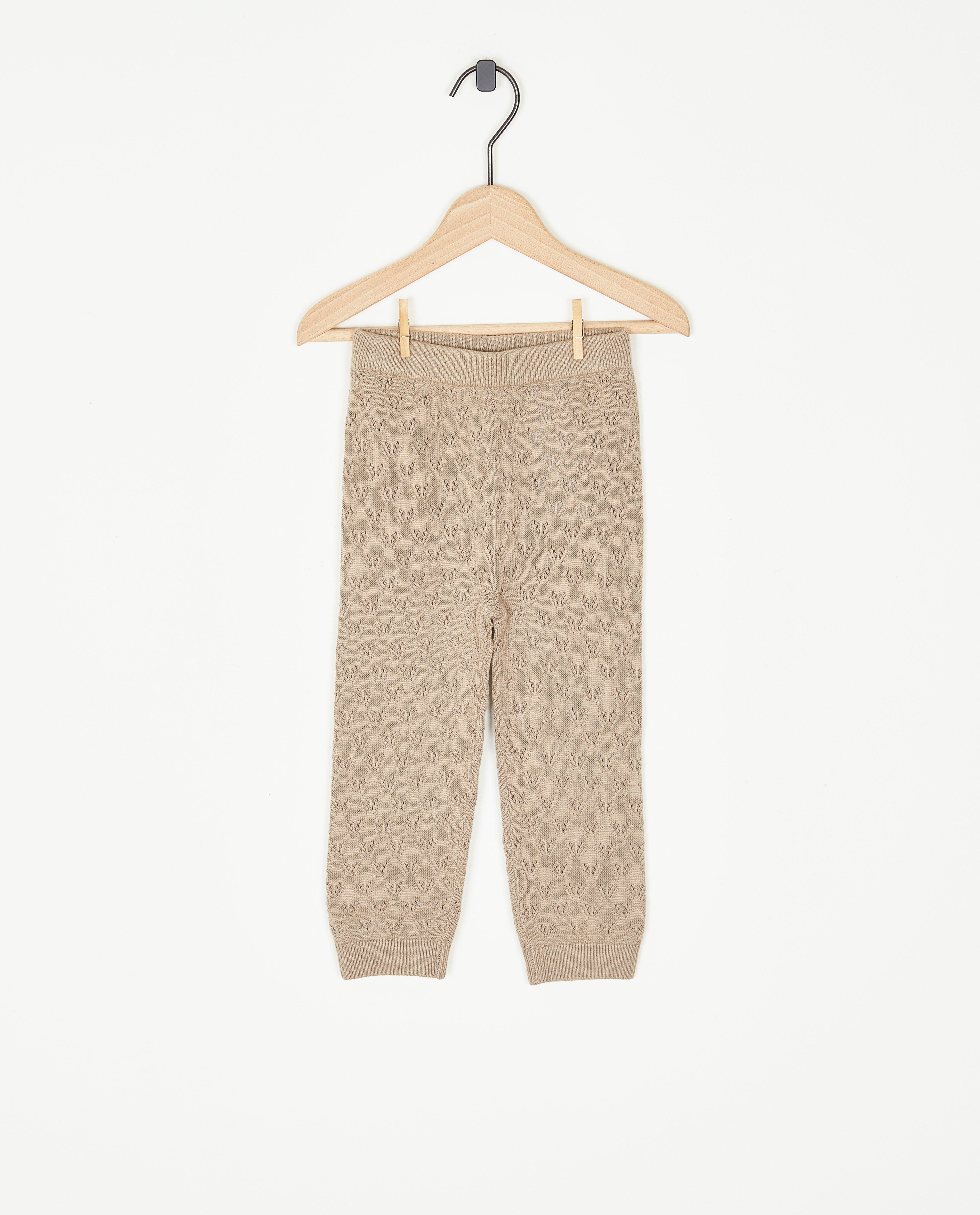 Beige broek met ajour - null - S. Oliver