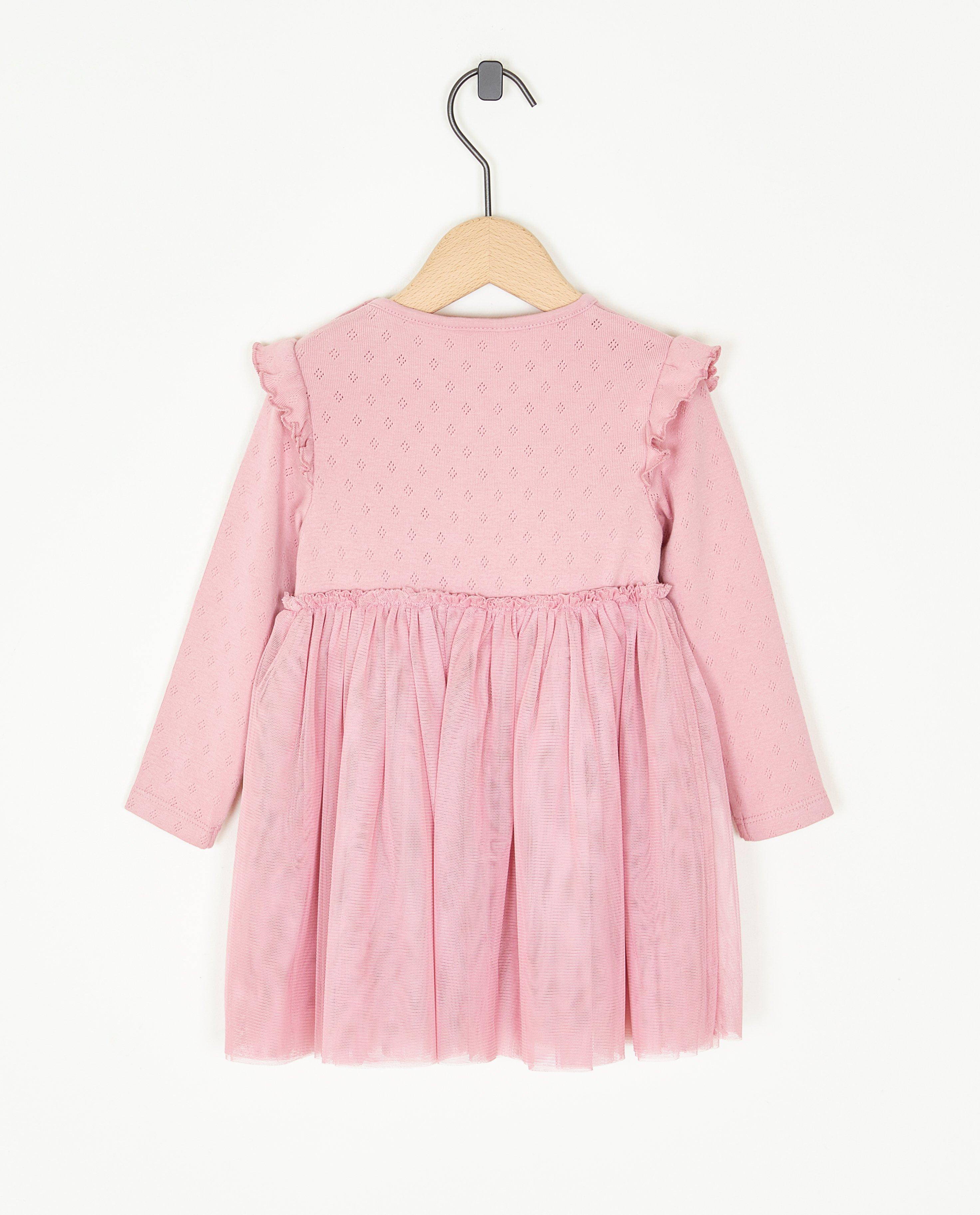 Robes - Robe rose avec du tulle