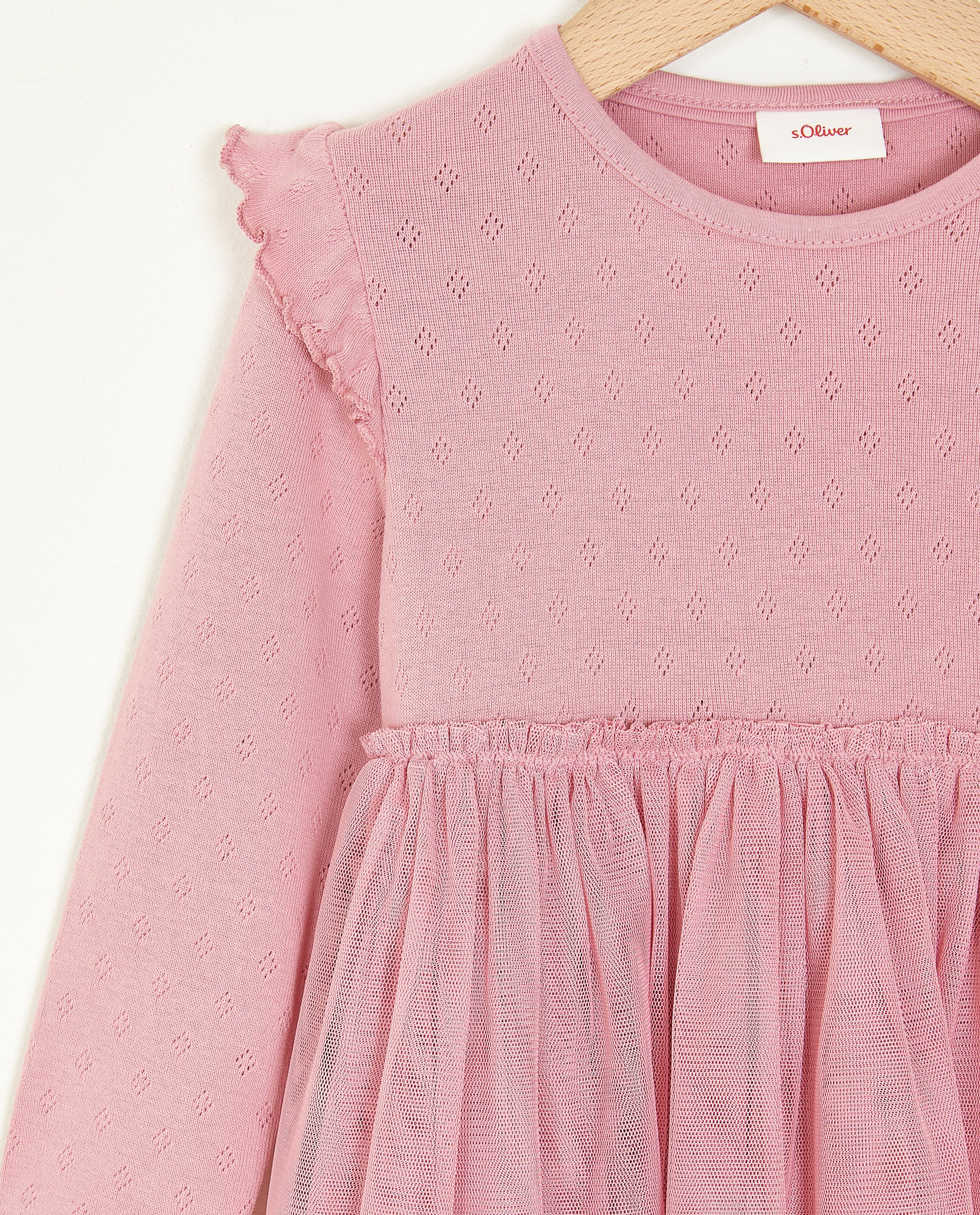 Robes - Robe rose avec du tulle