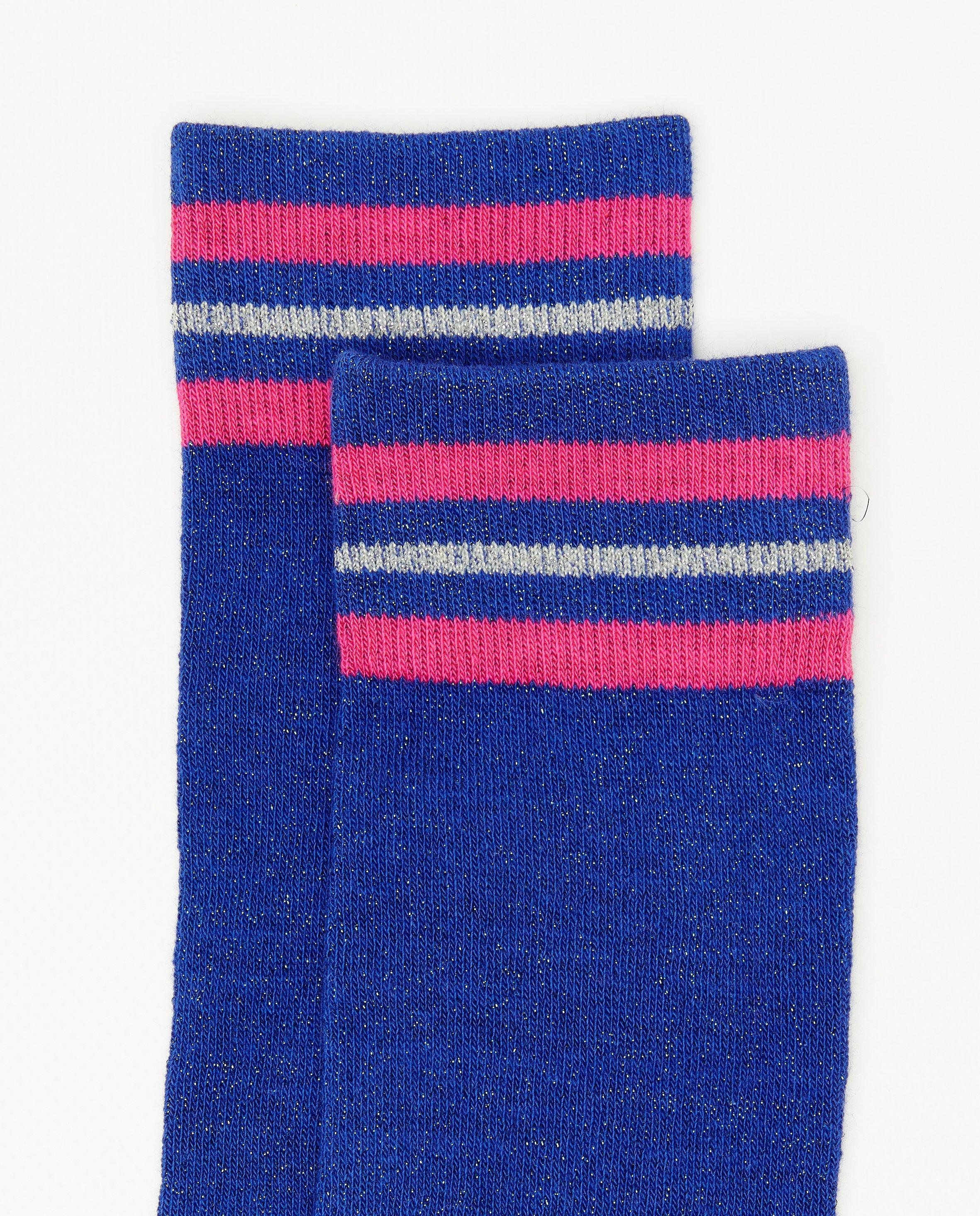 Paarse kousen met metaaldraad - Product Detail - felblauw - afbeelding nummer 3