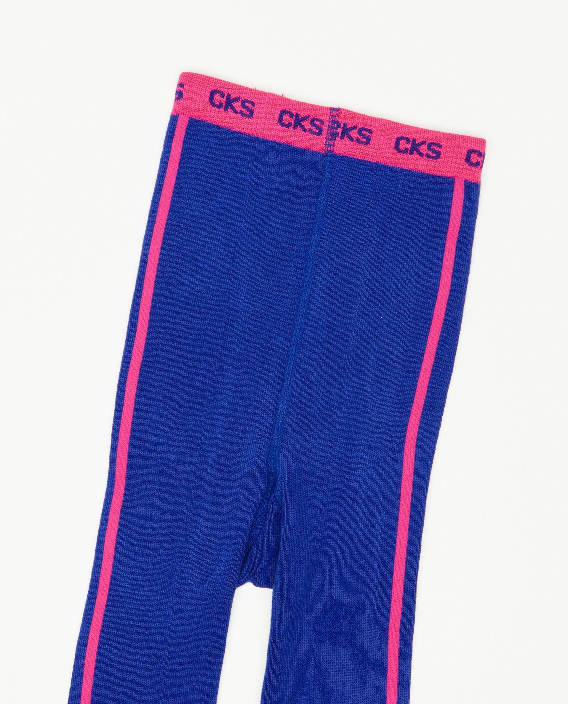 Chaussettes - Collant mauve à color block