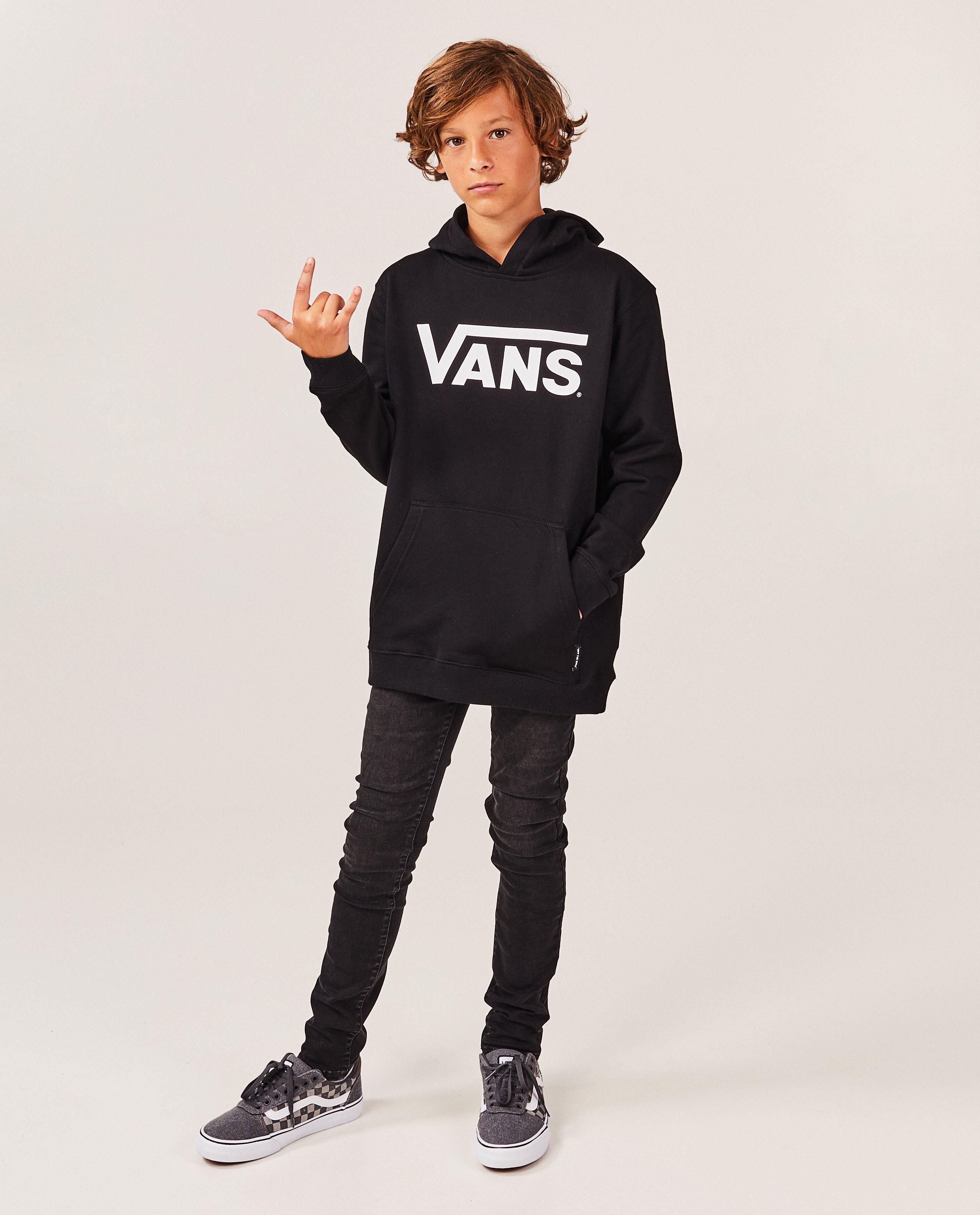 Zwarte hoodie met opschrift - null - Vans