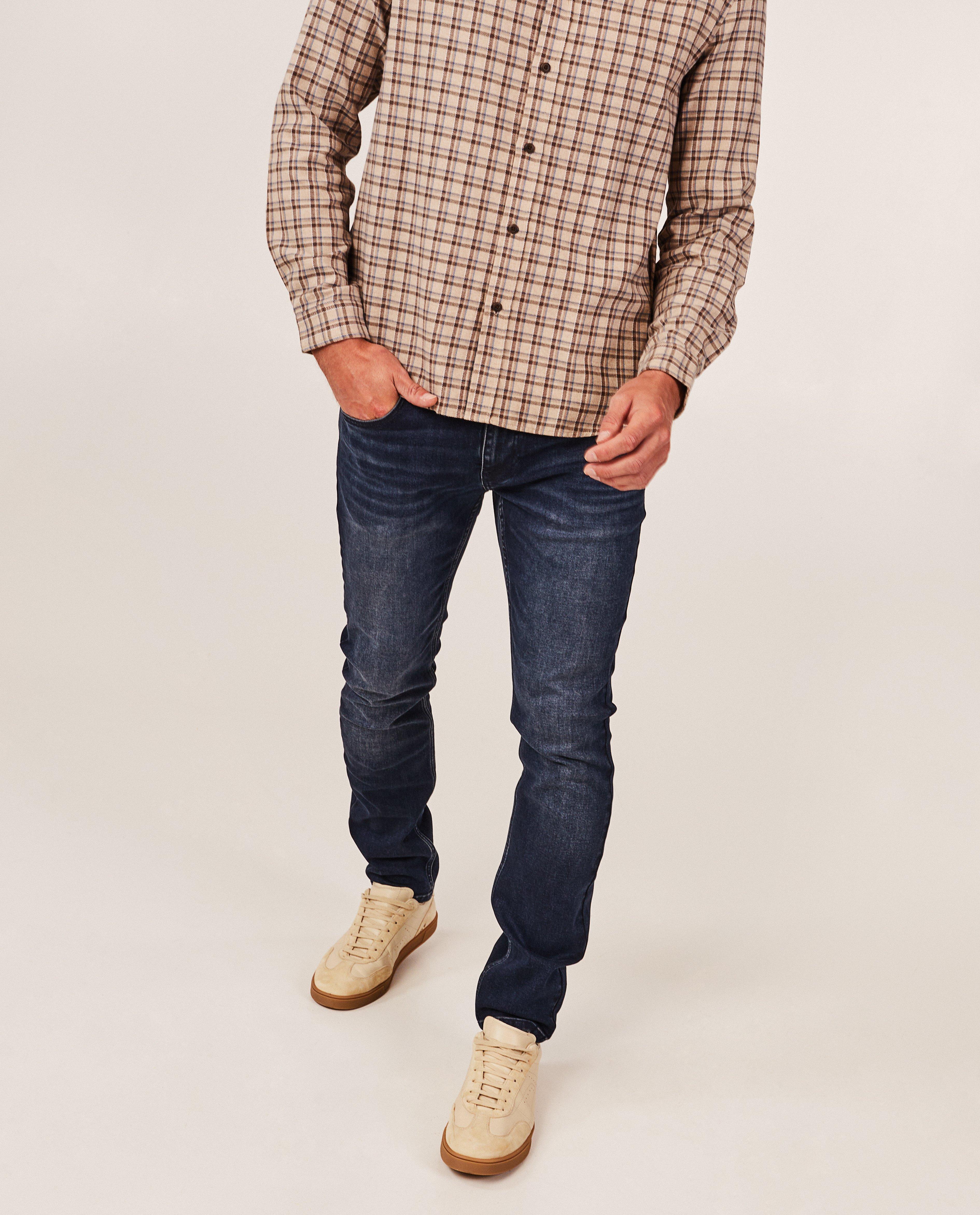 Jeans bleu foncé, slim fit - null - I AM