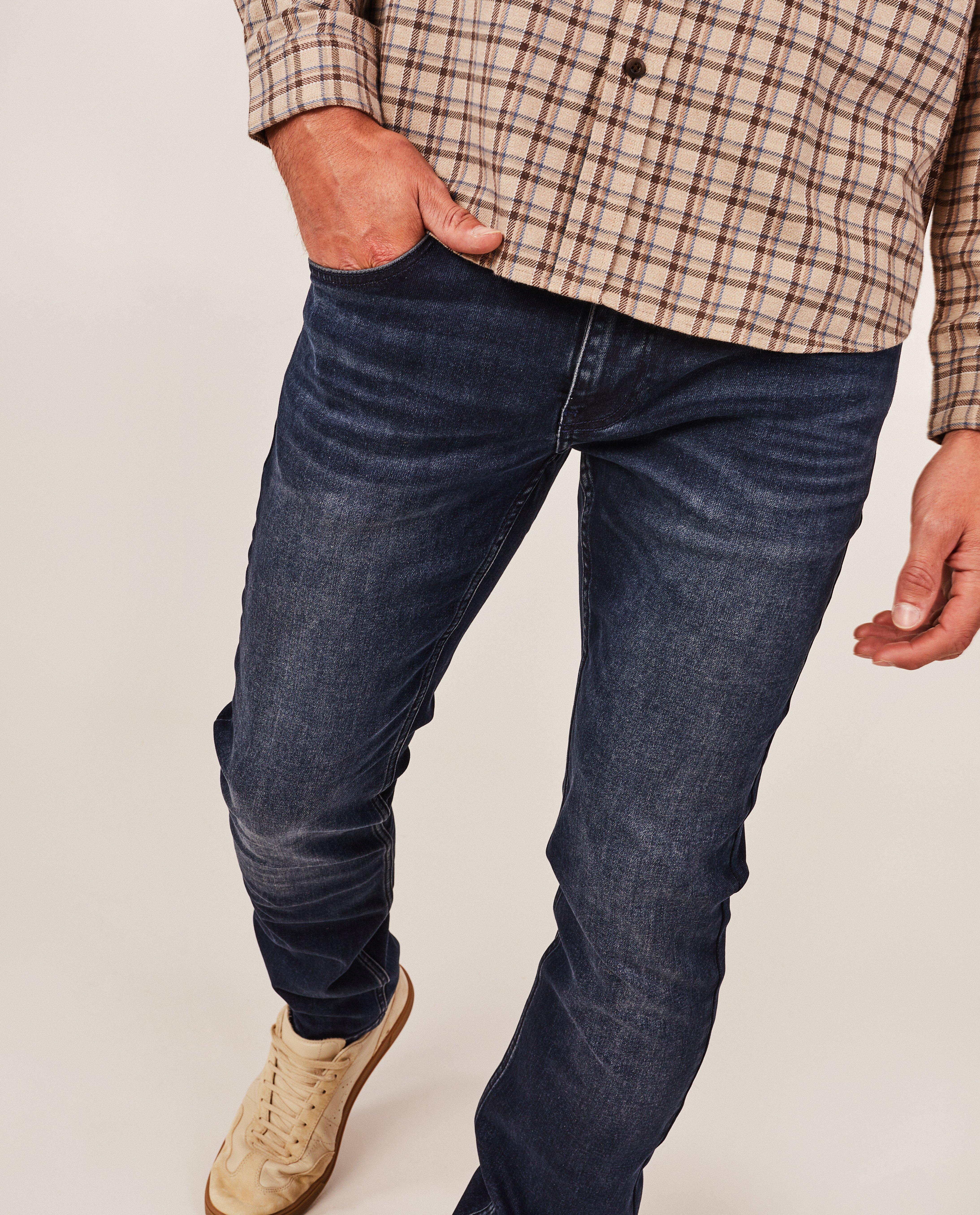Jeans - Donkerblauwe jeans, slim fit
