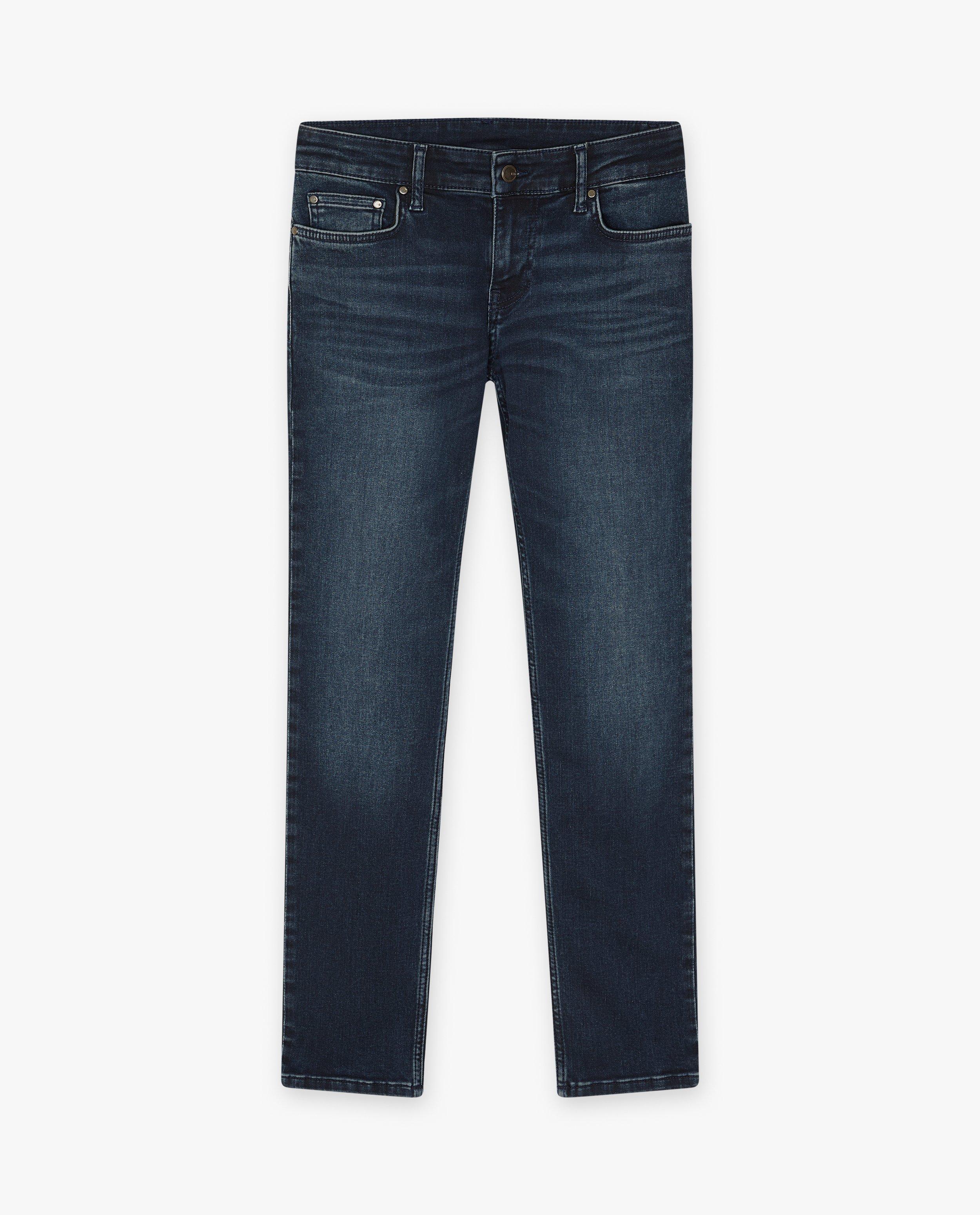 Jeans - Donkerblauwe jeans, slim fit