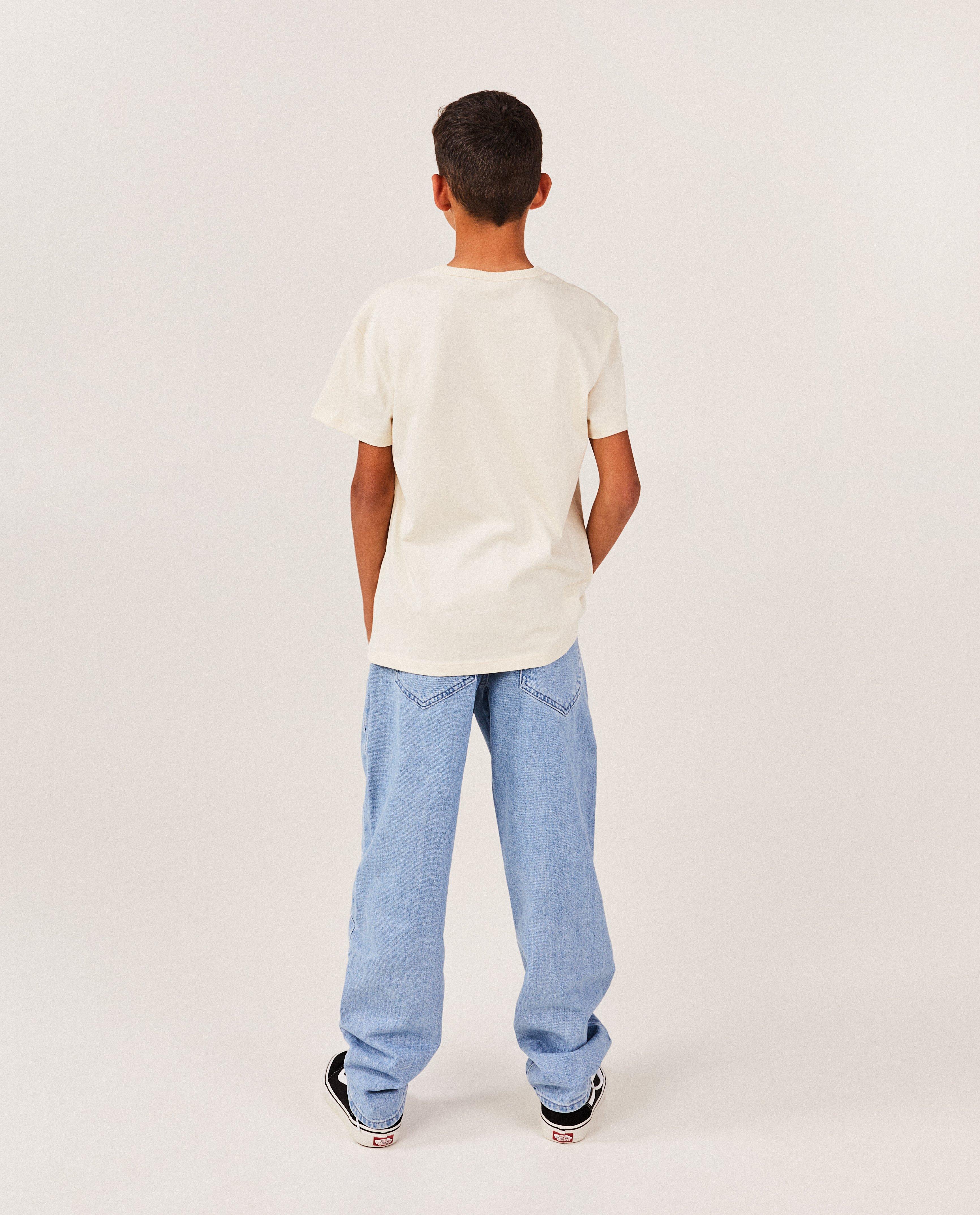 Jeans - Donkergrijze jeans, loose fit