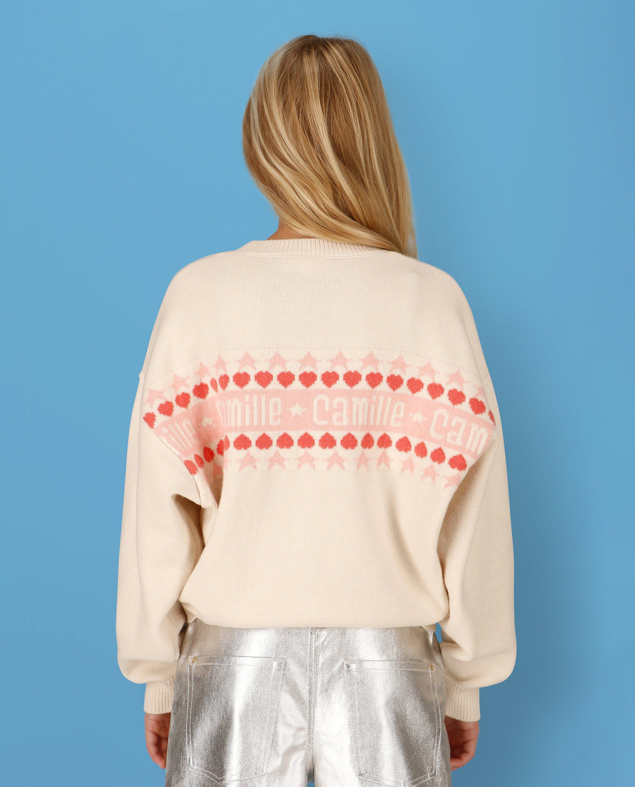 Pull de Noël Moustache, 4-14 ans - null - CAMILLE