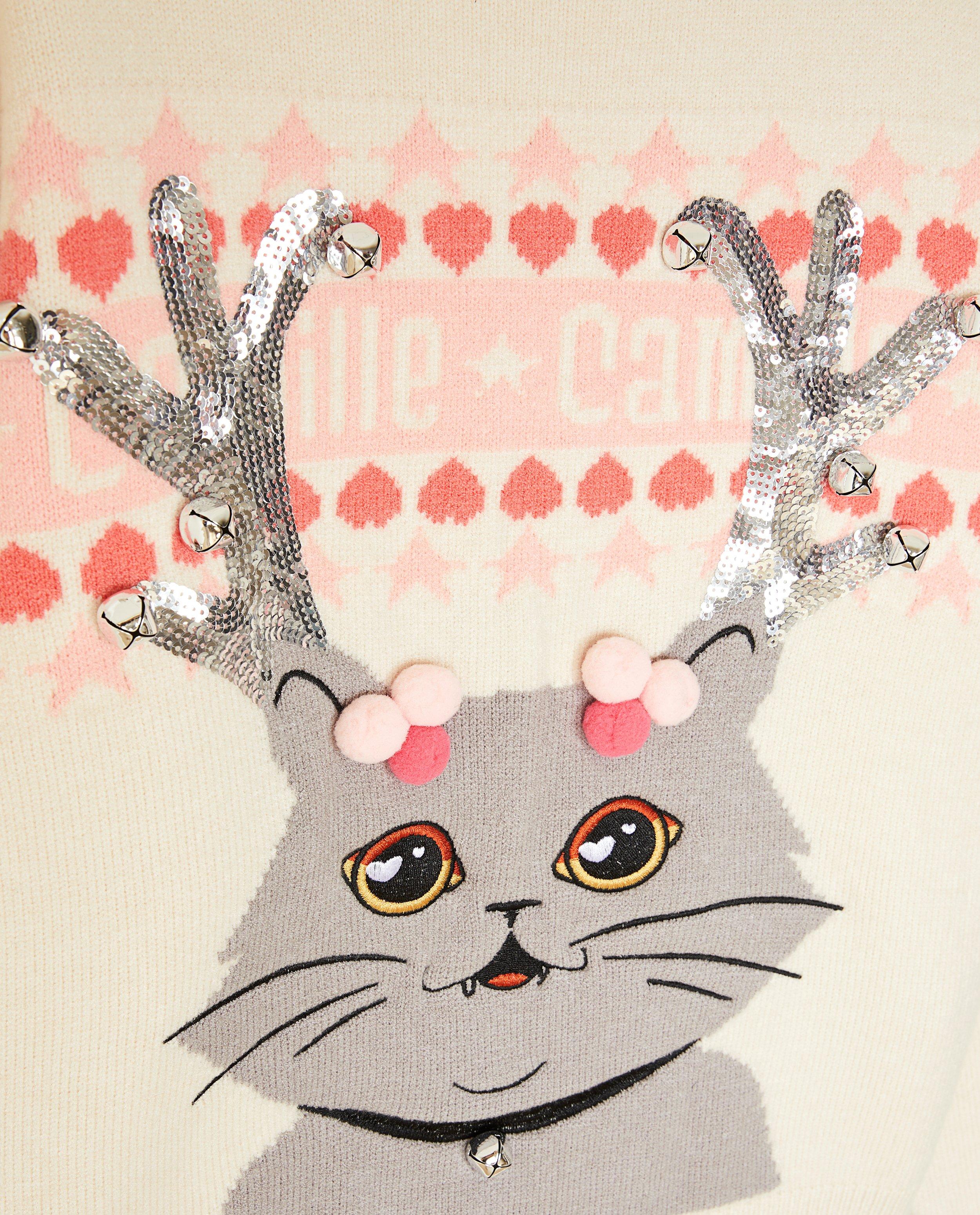 Truien - Kersttrui Moustache, 4-14 jaar