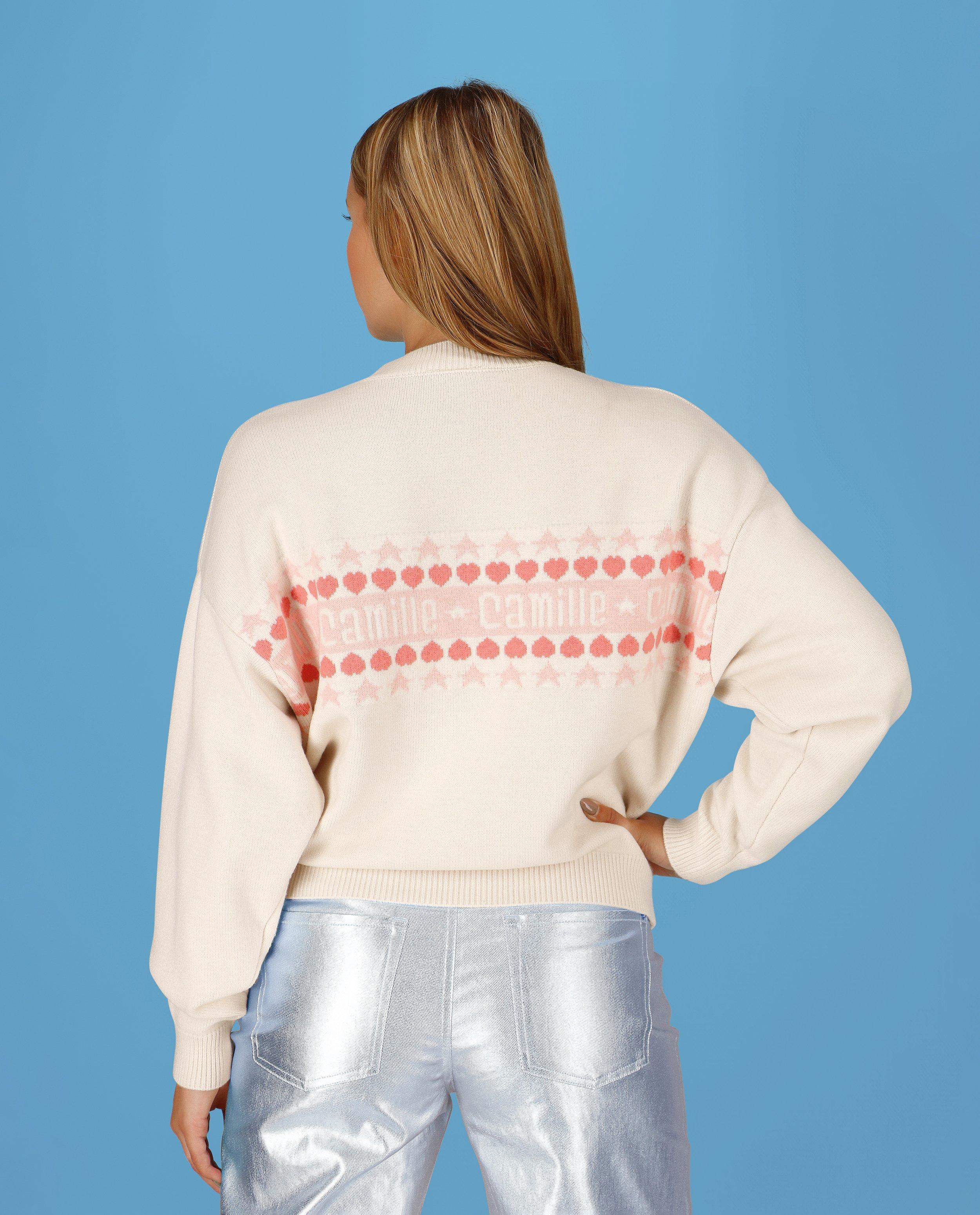 Pull de Noël Moustache, XS-XL - null - CAMILLE