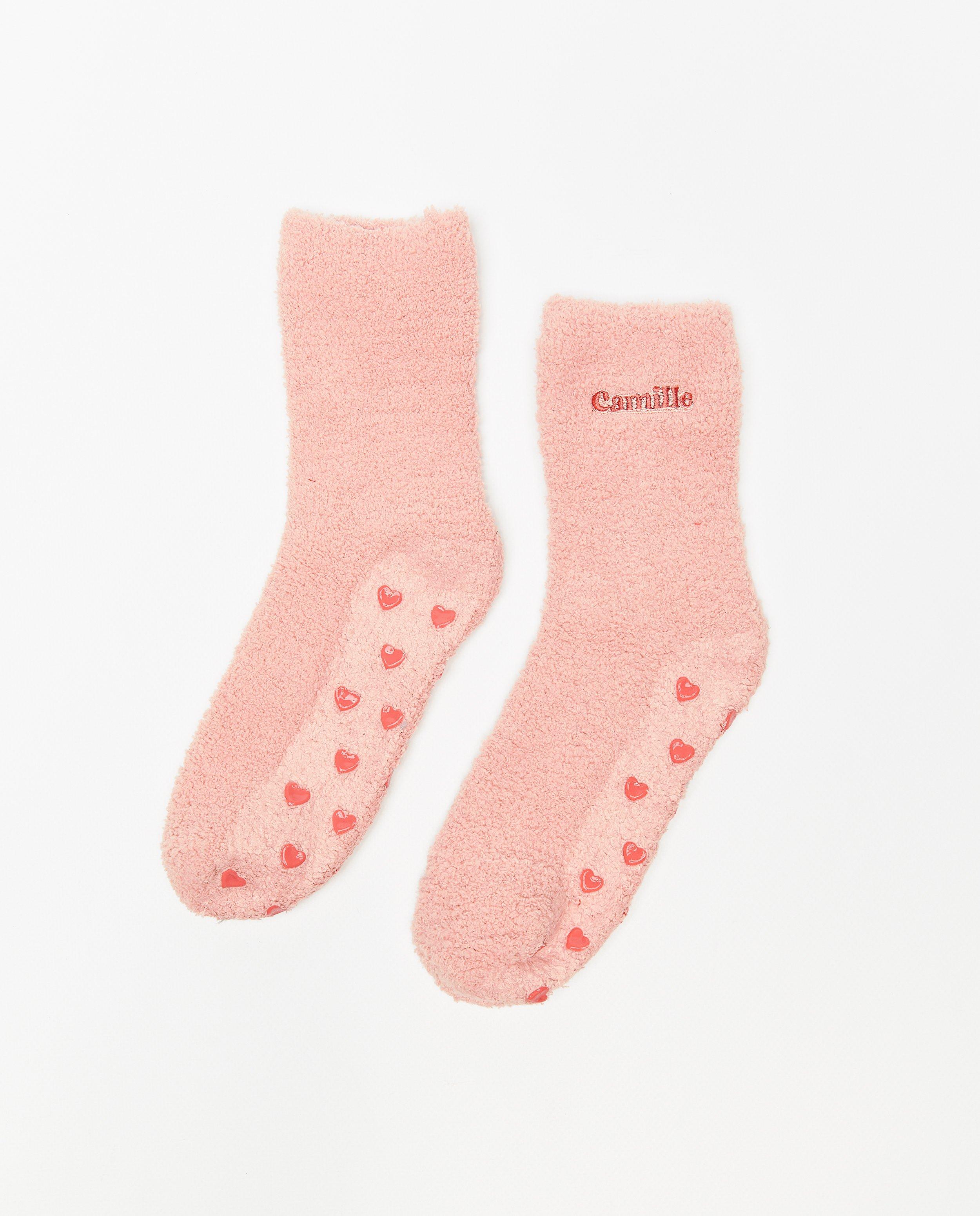 Kousen - Roze kousen met antislip, 4-14 jaar