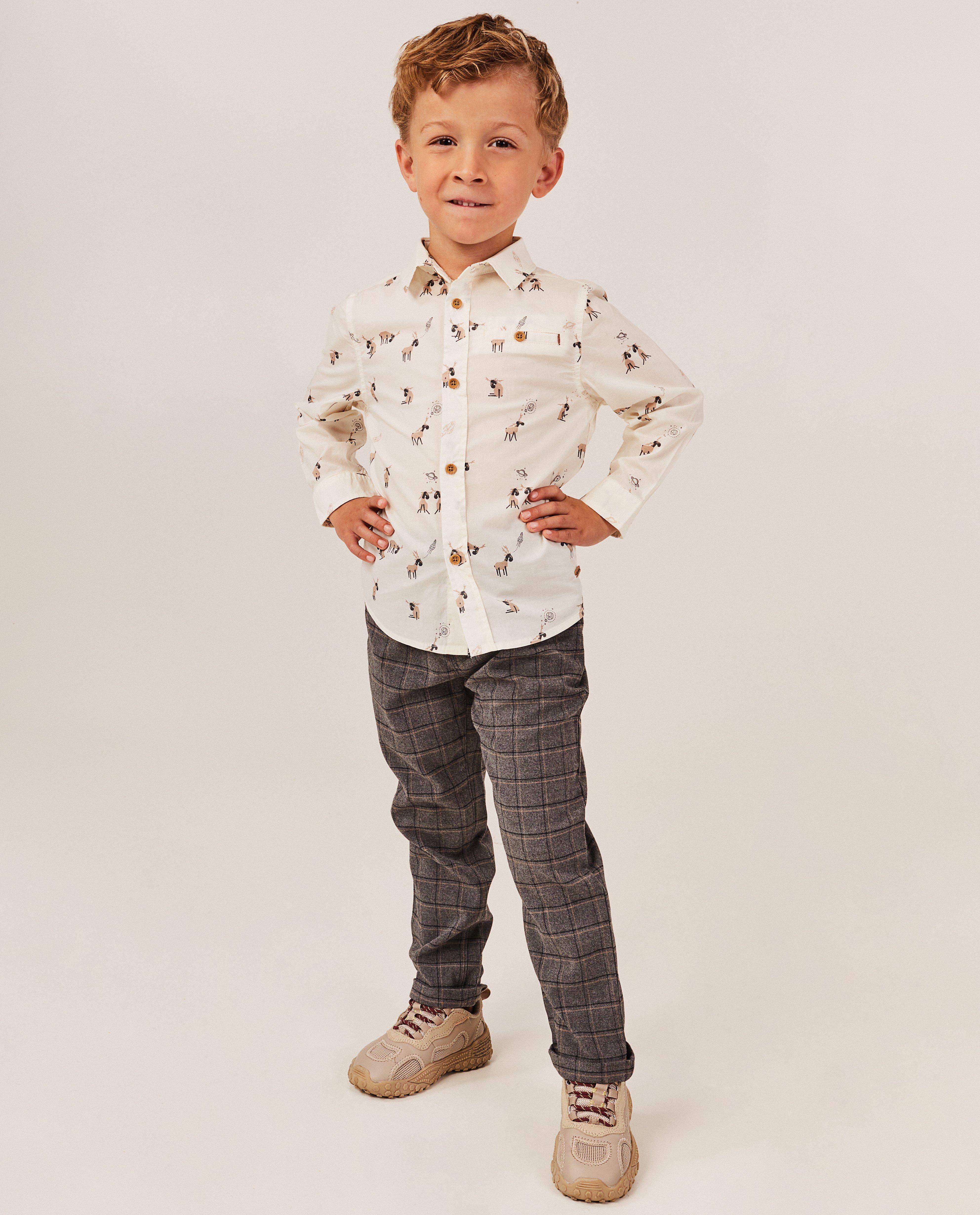 Hemd met elandprint - Product Detail - wit - afbeelding nummer 1