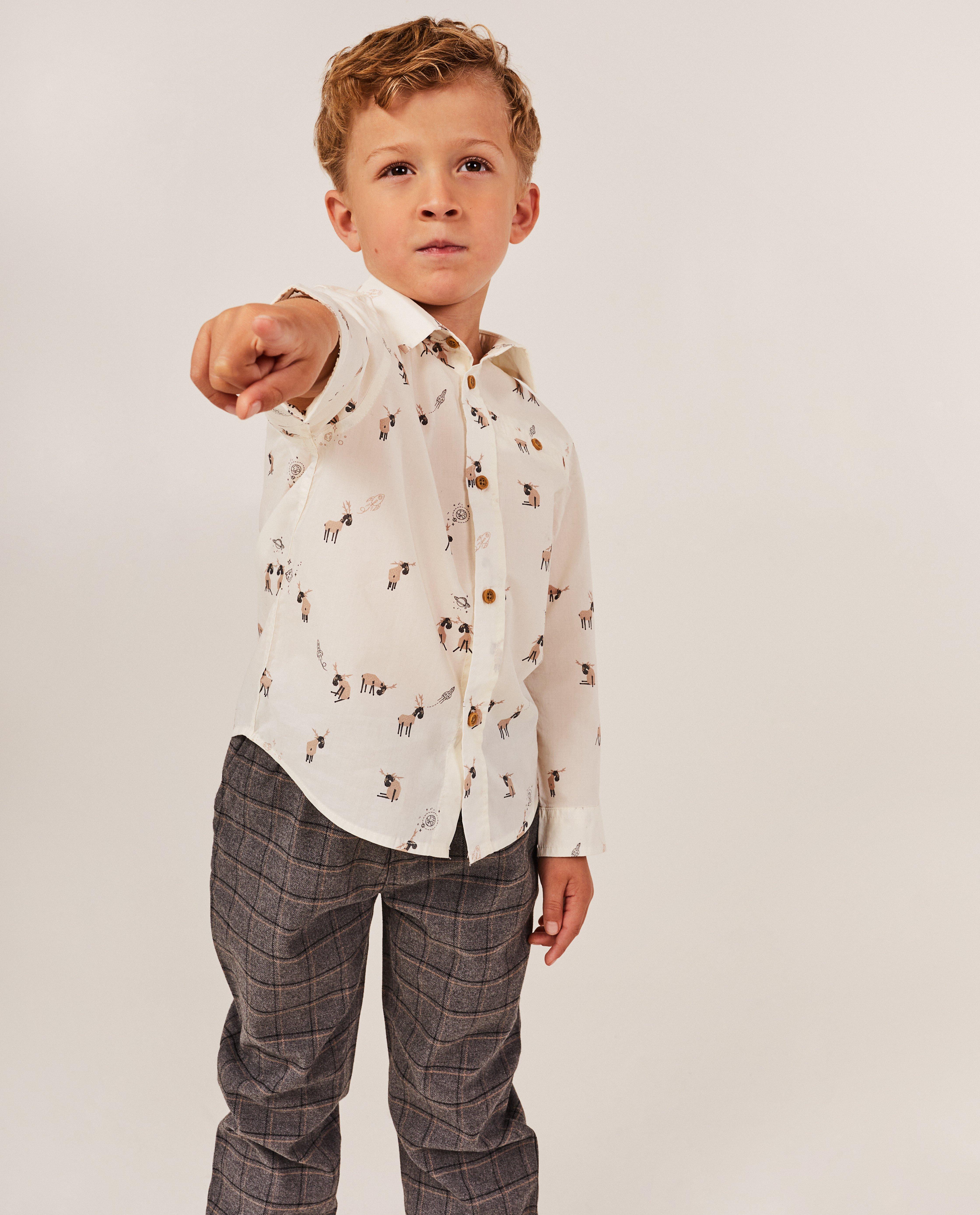 Hemd met elandprint - Product Detail - wit - afbeelding nummer 2