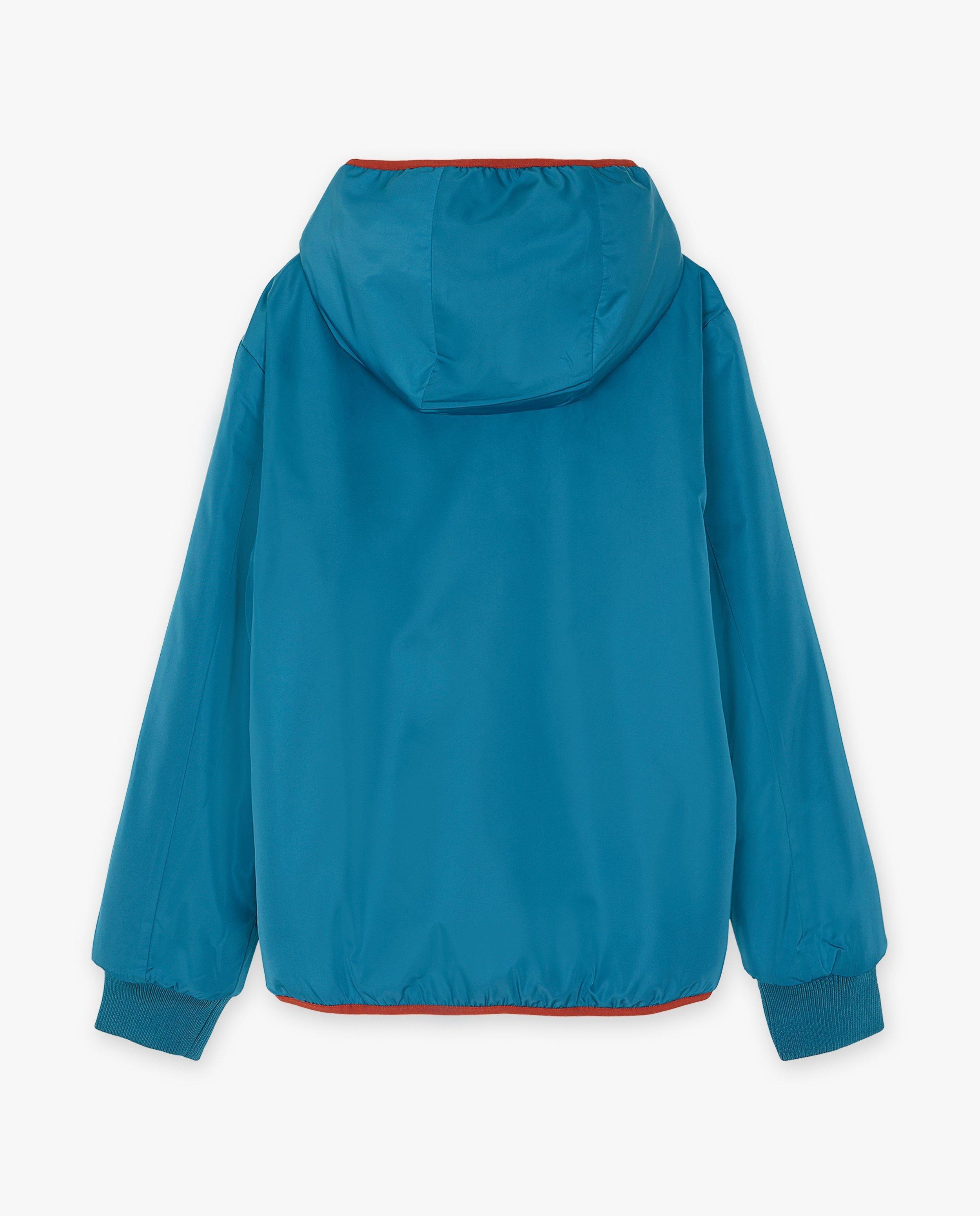 Parka's - Blauwe omkeerbare jas