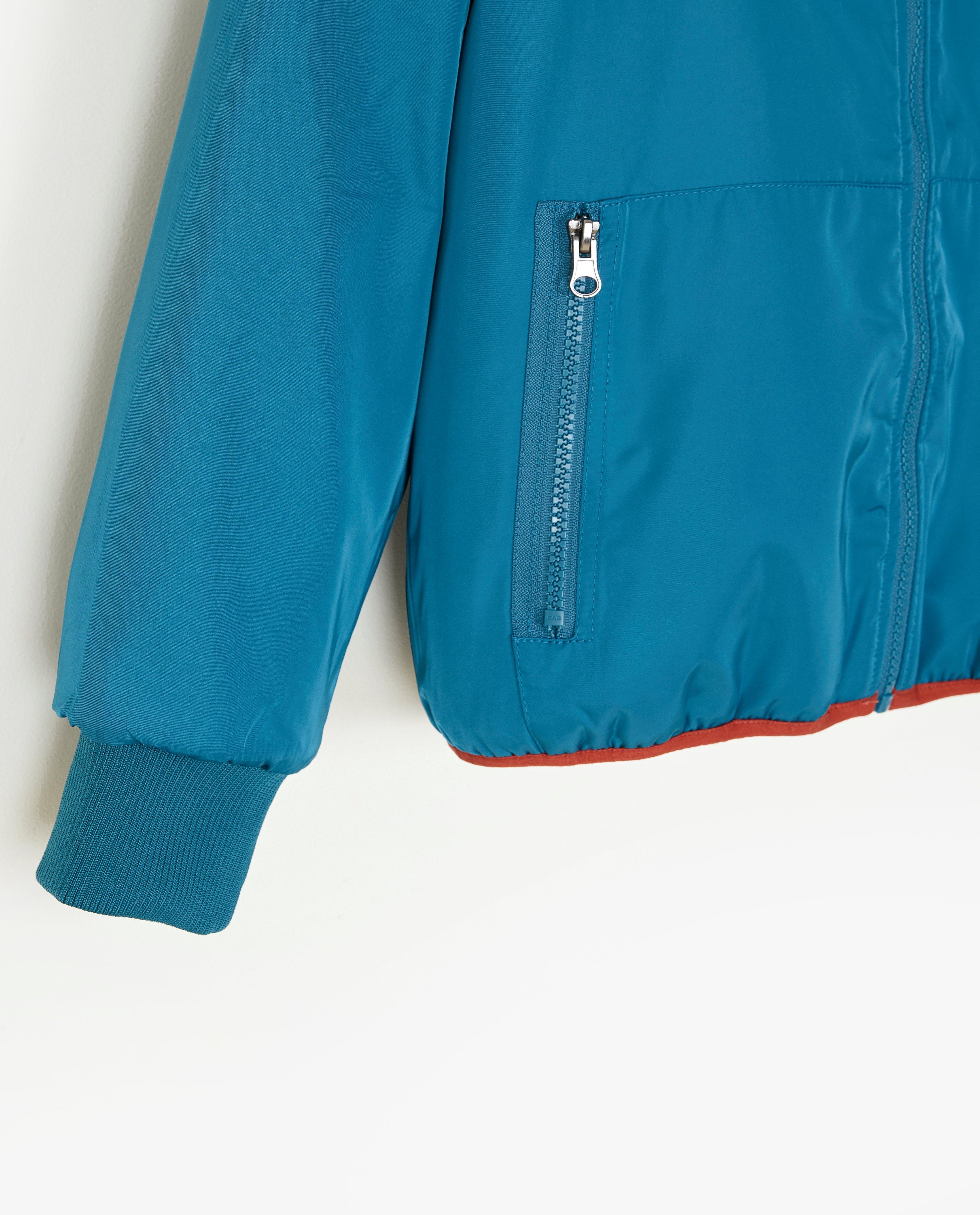 Parka's - Blauwe omkeerbare jas