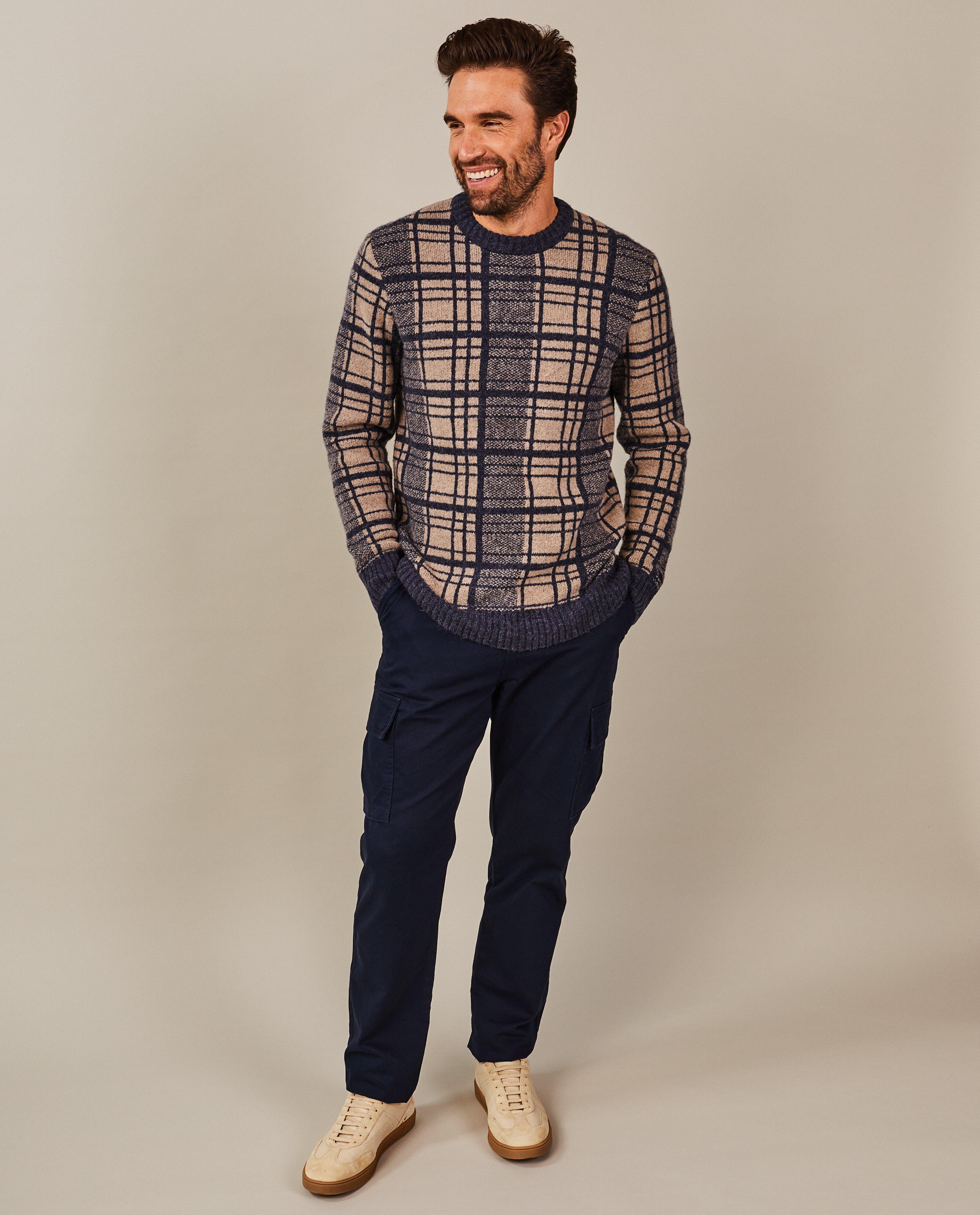 Trui met geruit patroon - Product Detail - lichtbruin - afbeelding nummer 1