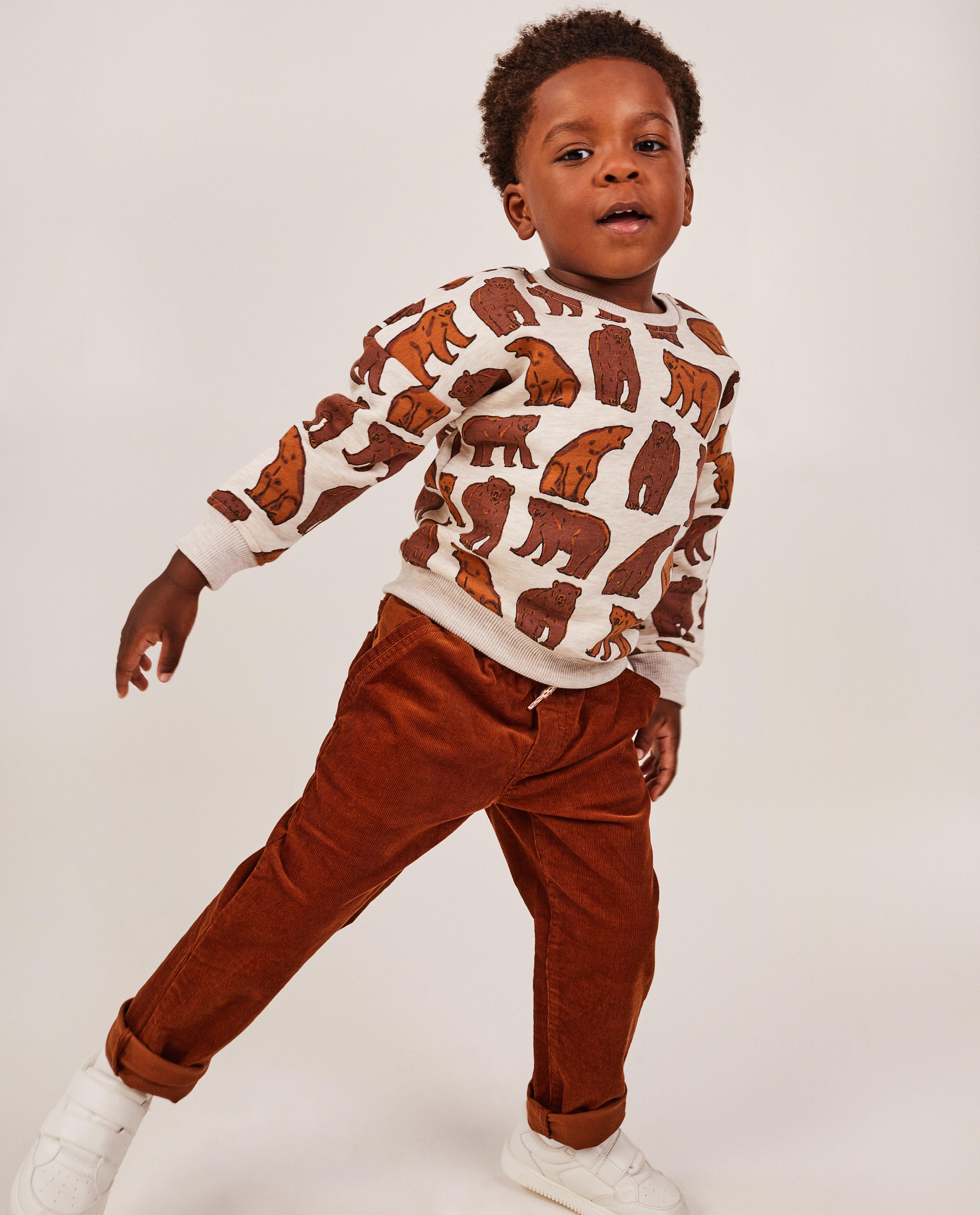 Pantalon brun en velours c&ocirc;tel&eacute; - D&eacute;tails du produit - brun fonc&eacute; - image num&eacute;ro 2