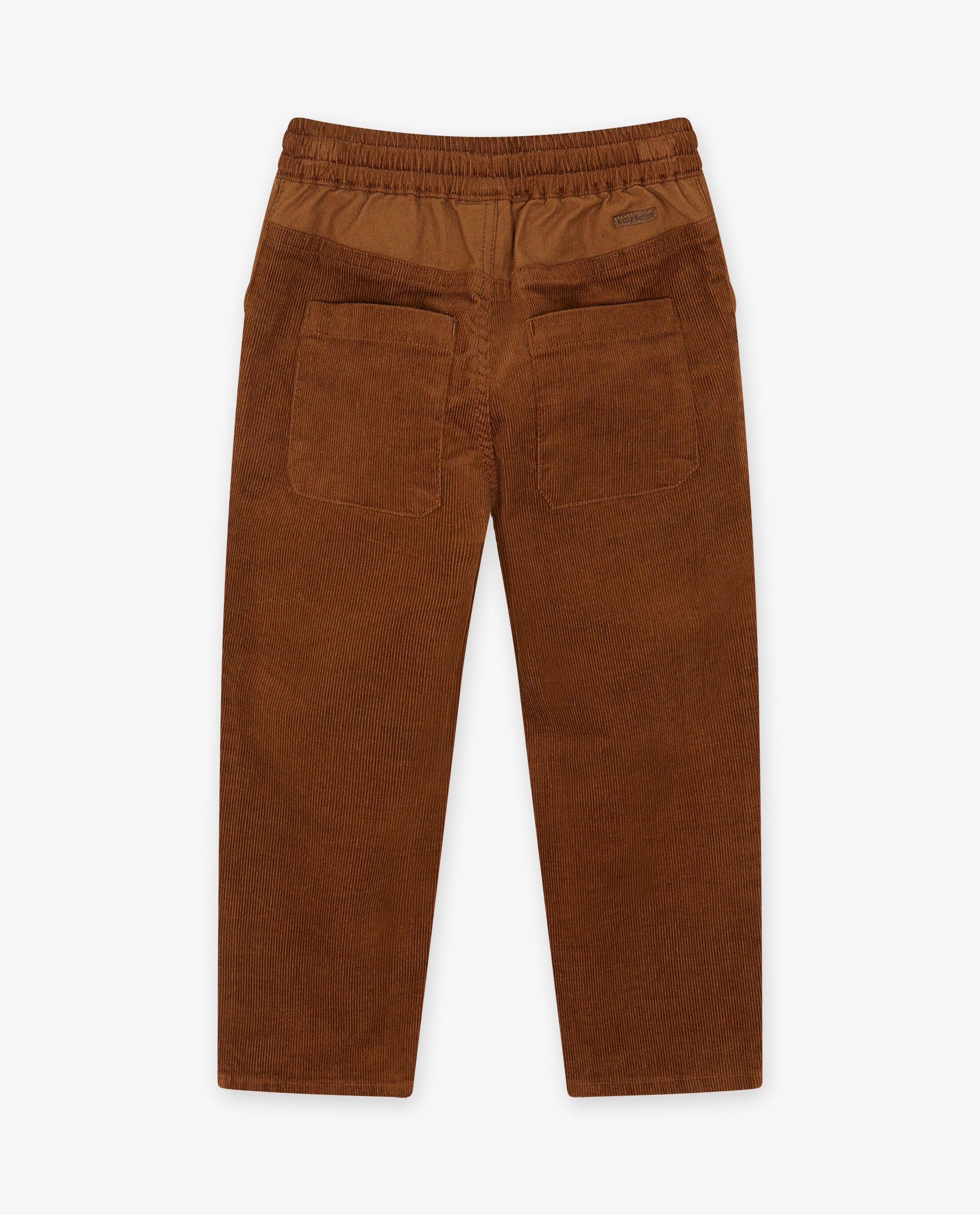 Pantalon brun en velours c&ocirc;tel&eacute; - D&eacute;tails du produit - brun fonc&eacute; - image num&eacute;ro 4