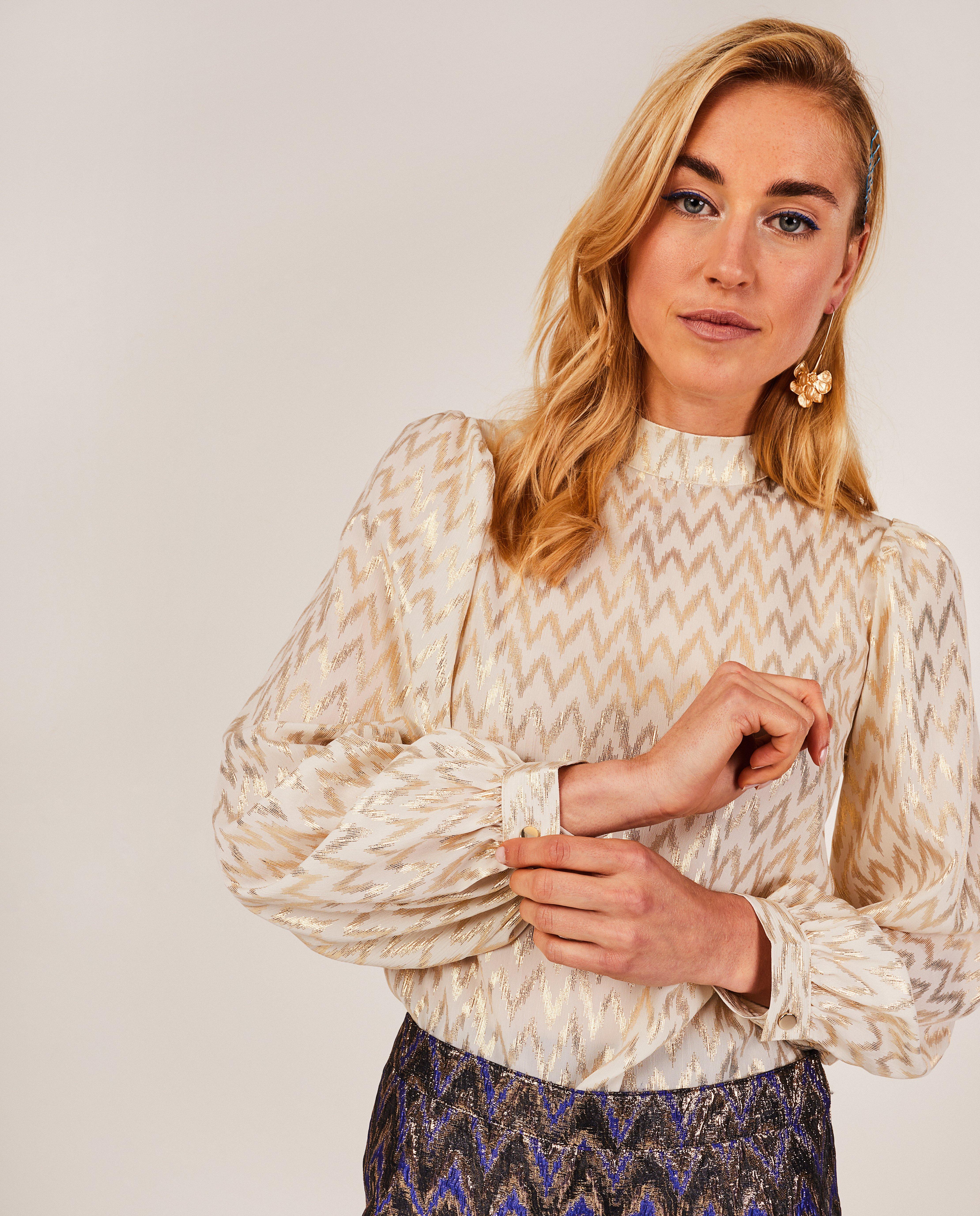 Hemden - Blouse met zigzag-patroon