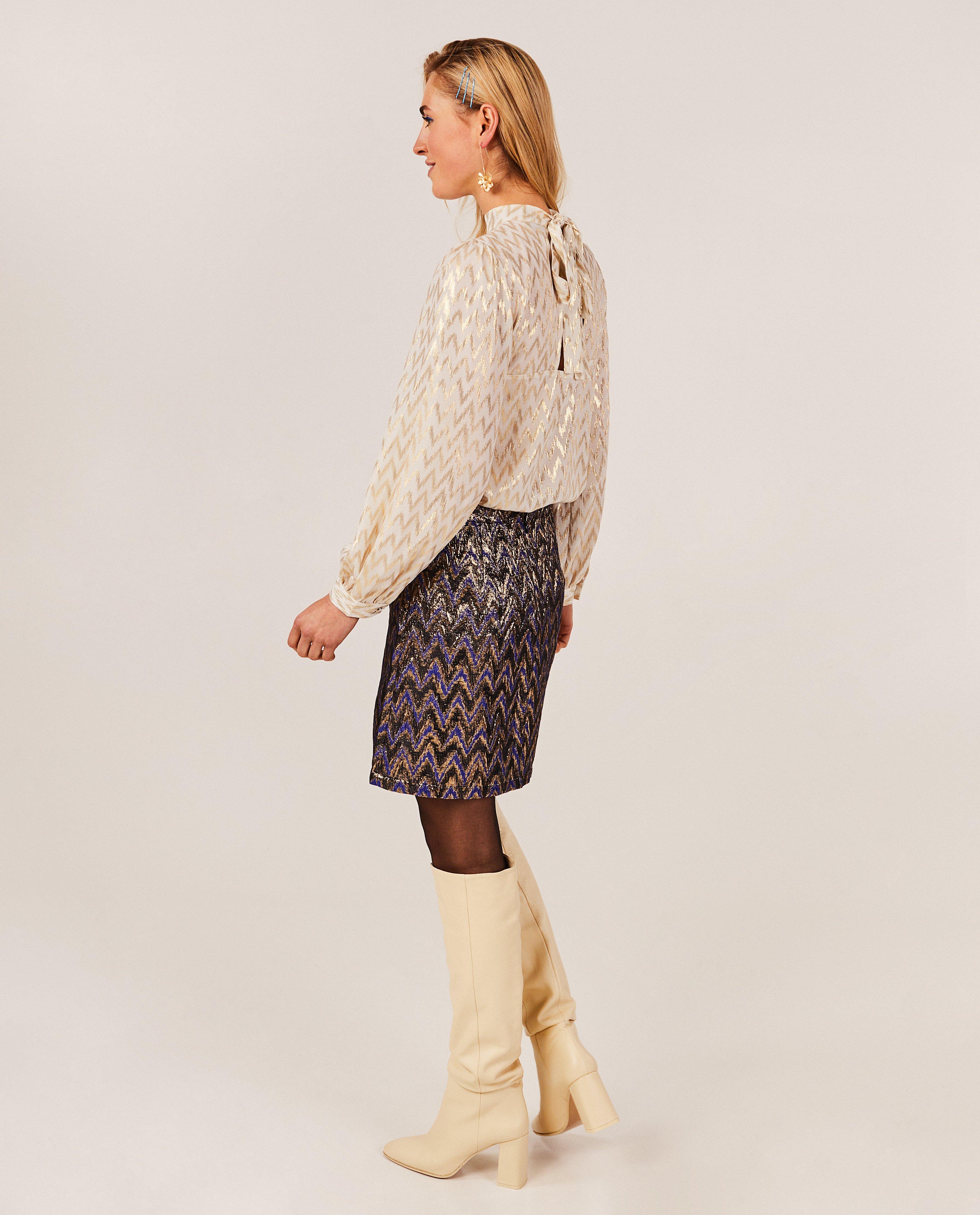 Hemden - Blouse met zigzag-patroon