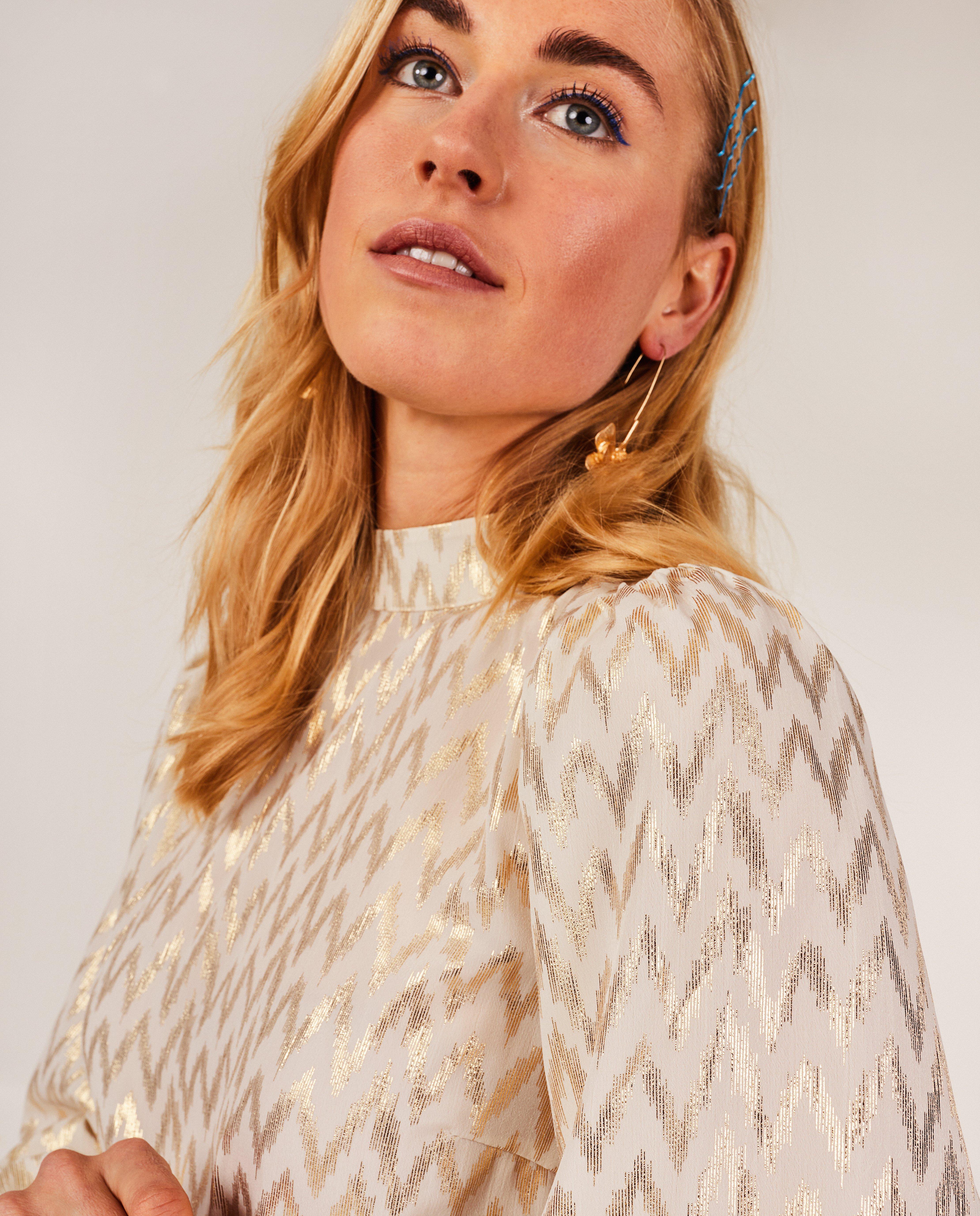 Hemden - Blouse met zigzag-patroon