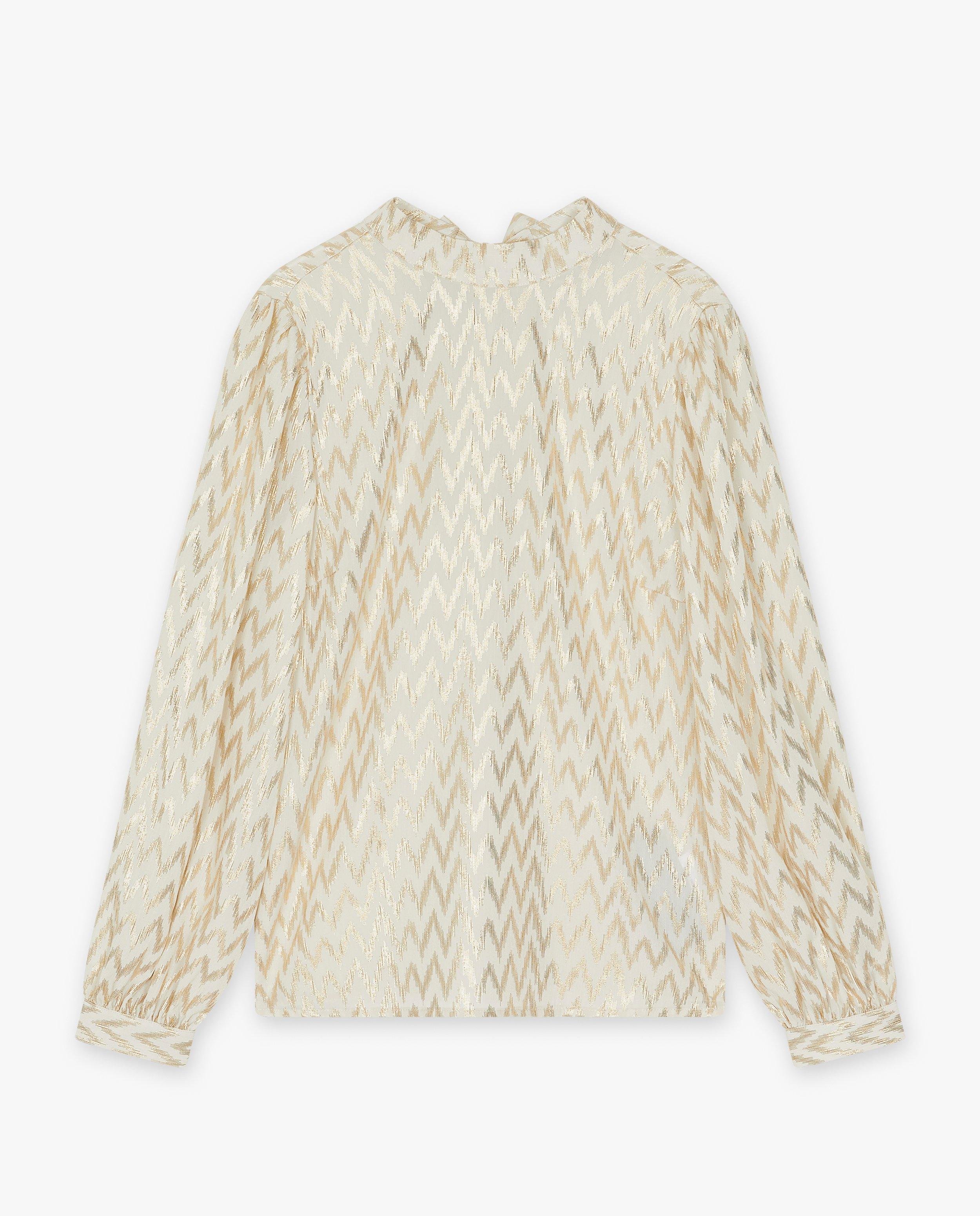 Hemden - Blouse met zigzag-patroon