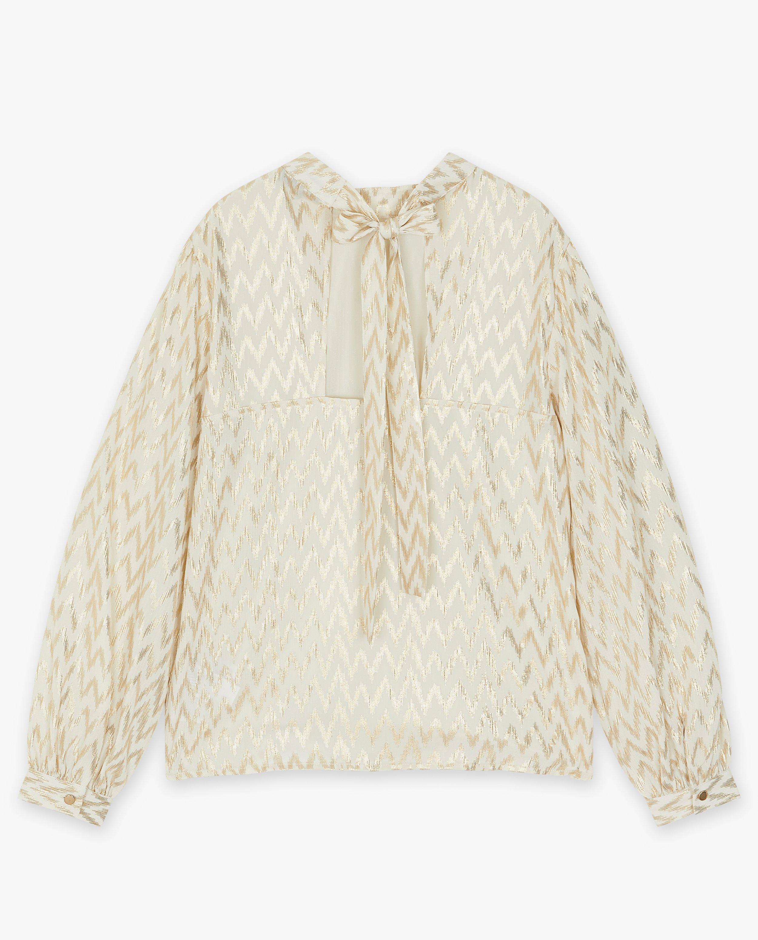 Hemden - Blouse met zigzag-patroon