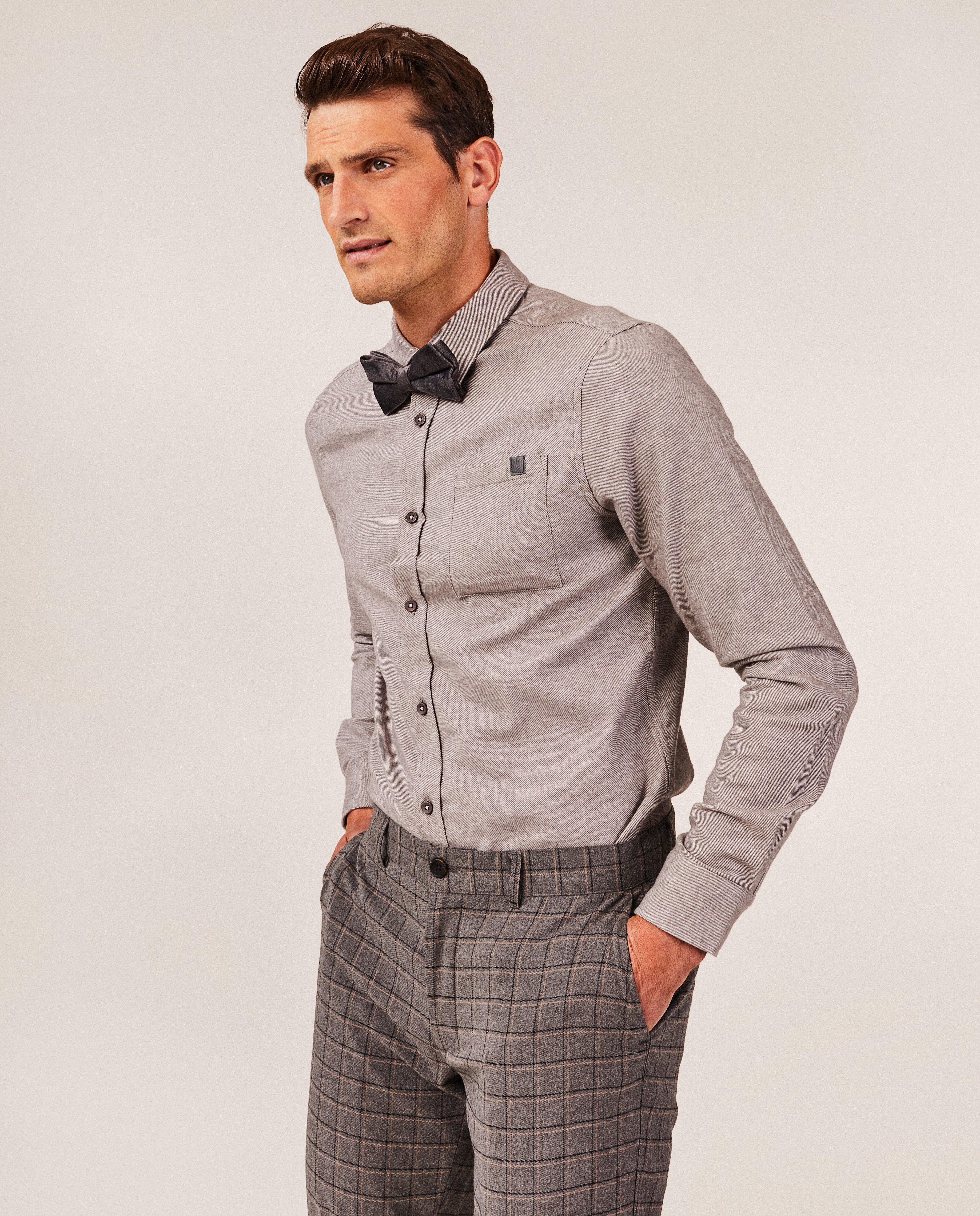 Hemden - Grijs hemd, slim fit